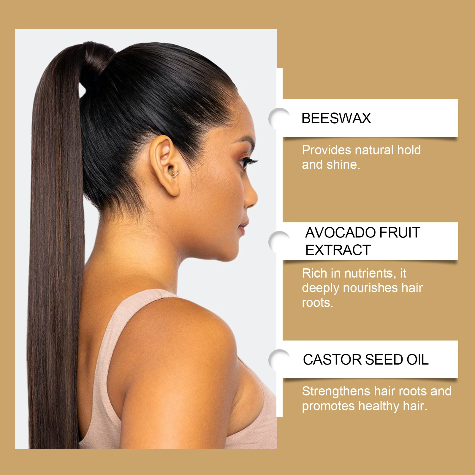 Hair Wax Stick for Men & Women - Quick Styling, Natural Hold, Anti-Frizz, Portable Solid Hair Wax 75g 7 eelhoe hair wax stick solid styling anti frizz 75g cih msssj4by desc 7