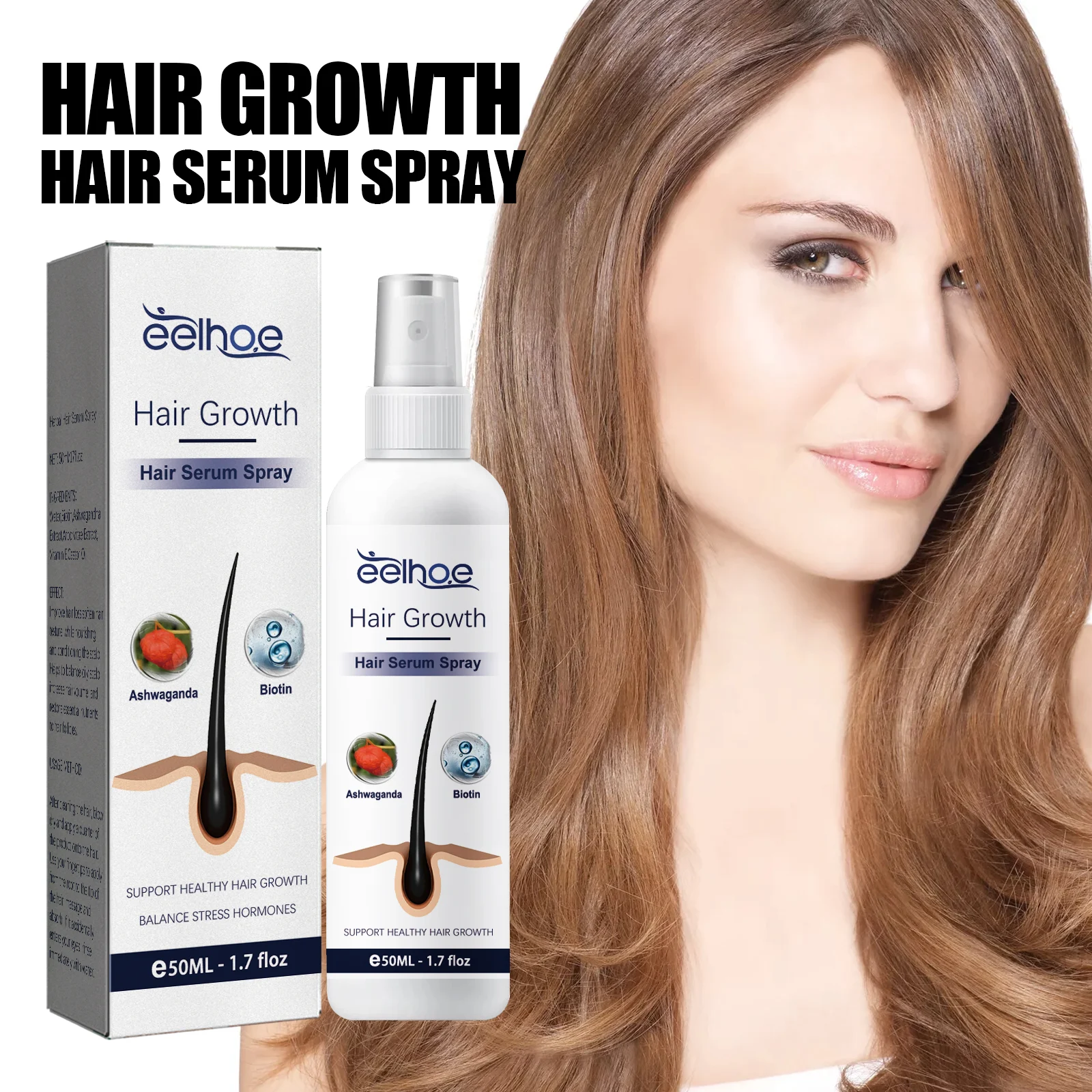 Herbal Hair Growth Oil 50ml for Thickening, Strengthening & Reducing Hair Loss 2 eelhoe herbal hair growth oil 50ml cih n386nv4b desc 2