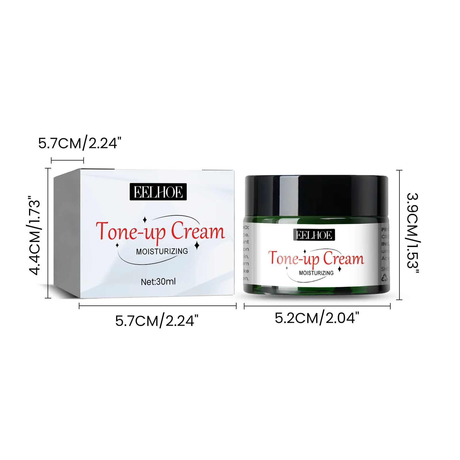 Moisturizing Tone-Up Cream 30ml - Conceals Spots, Hydrates & Evens Skin Tone 1 eelhoe moisturizing tone up cream 30ml cih 75ch8jyz desc 1