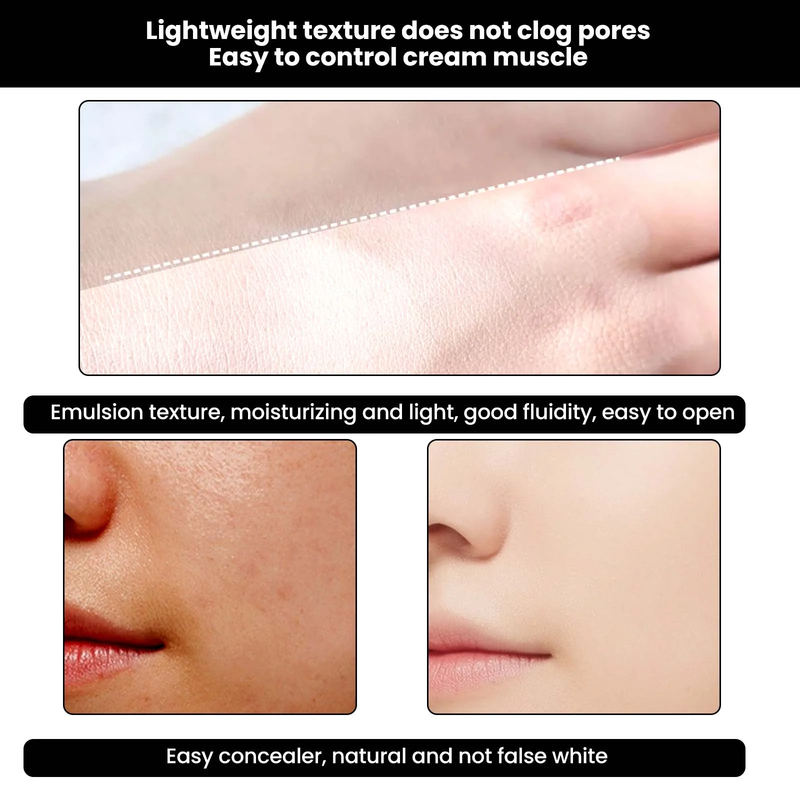 Moisturizing Tone-Up Cream 30ml - Conceals Spots, Hydrates & Evens Skin Tone 6 eelhoe moisturizing tone up cream 30ml cih 75ch8jyz desc 6