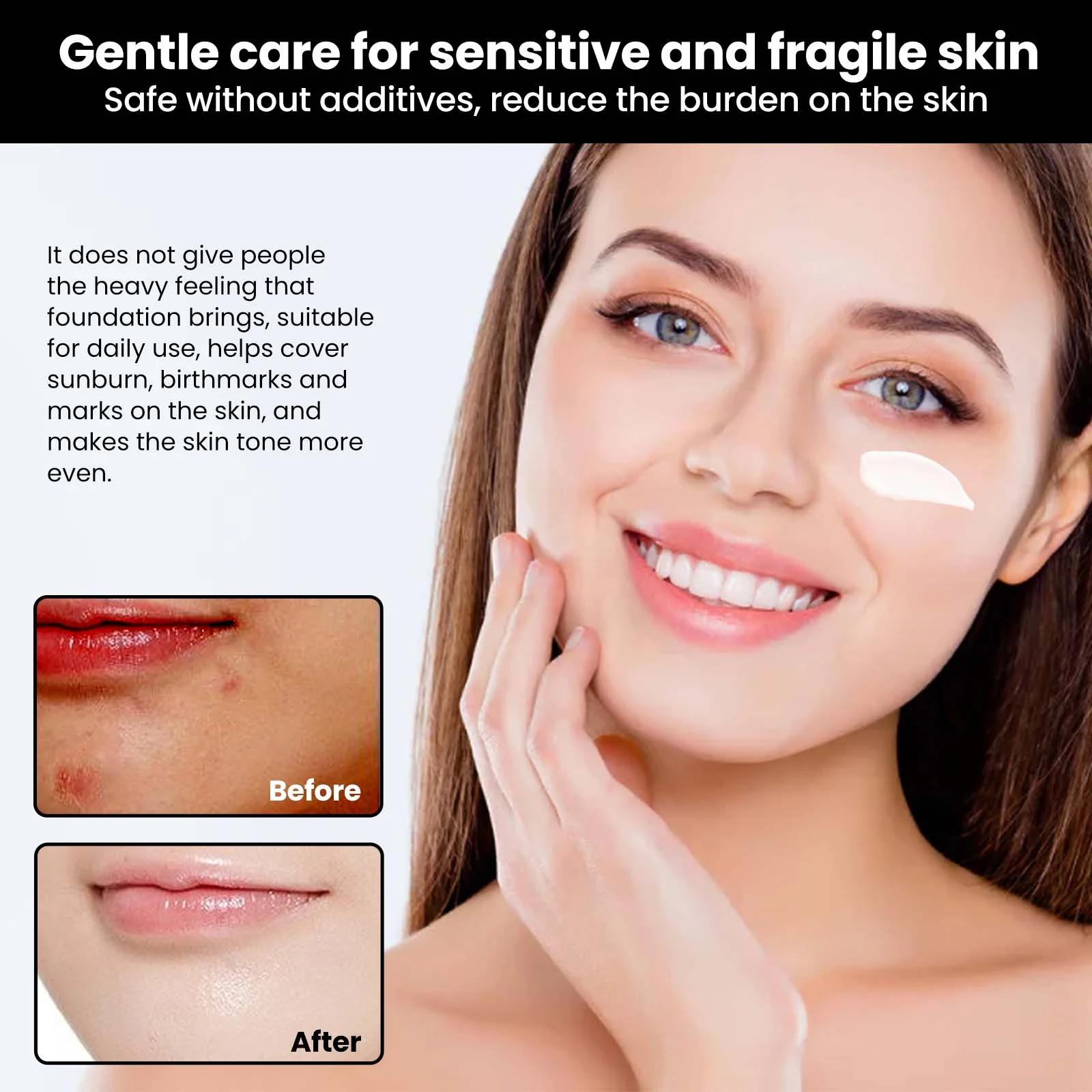 Moisturizing Tone-Up Cream 30ml - Conceals Spots, Hydrates & Evens Skin Tone 7 eelhoe moisturizing tone up cream 30ml cih 75ch8jyz desc 7