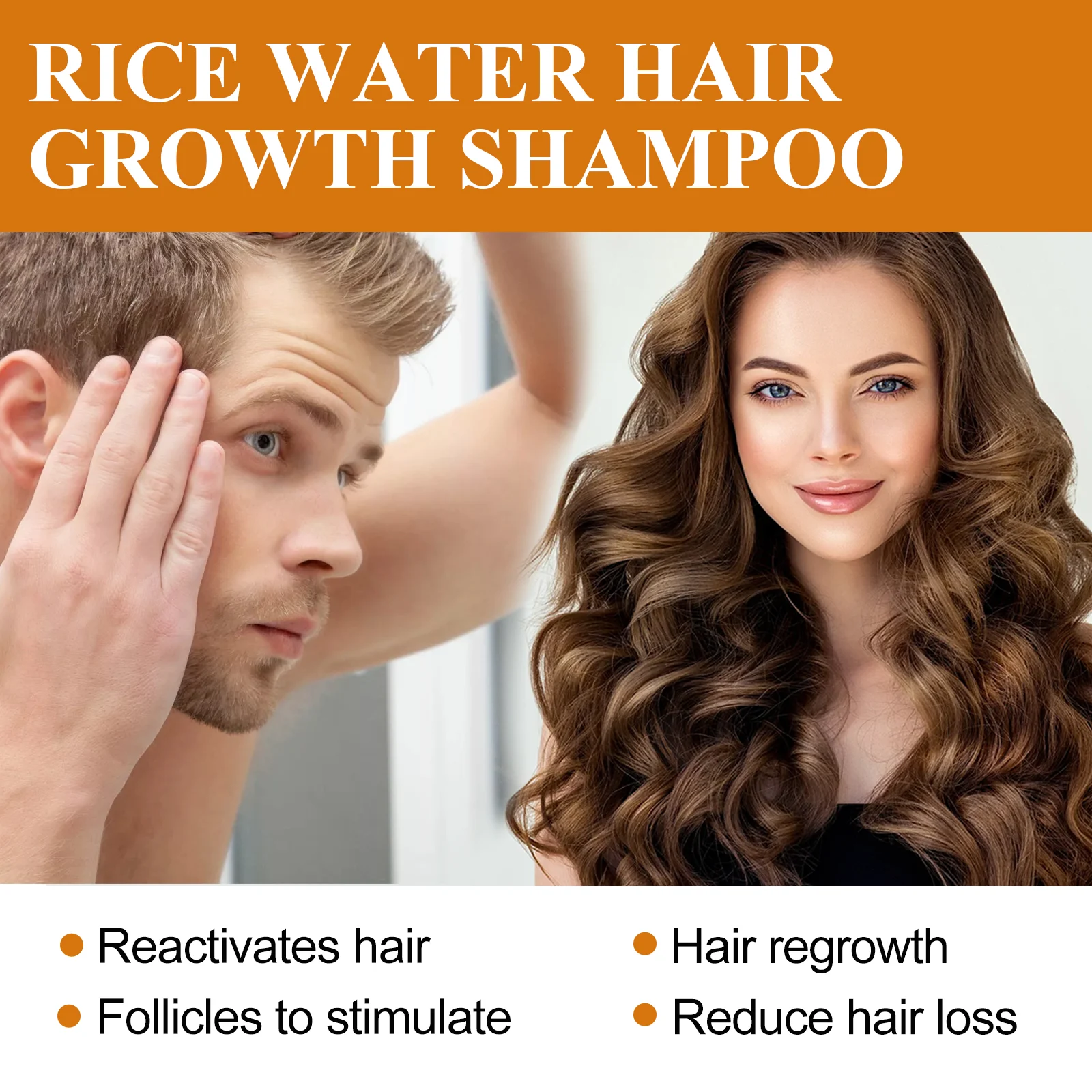 Rice Water Hair Growth Shampoo for Thicker Longer Fuller Hair with Biotin & Ginger Extract 100ml 8 eelhoe rice water hair growth shampoo 100ml cih py5gwaay desc 8