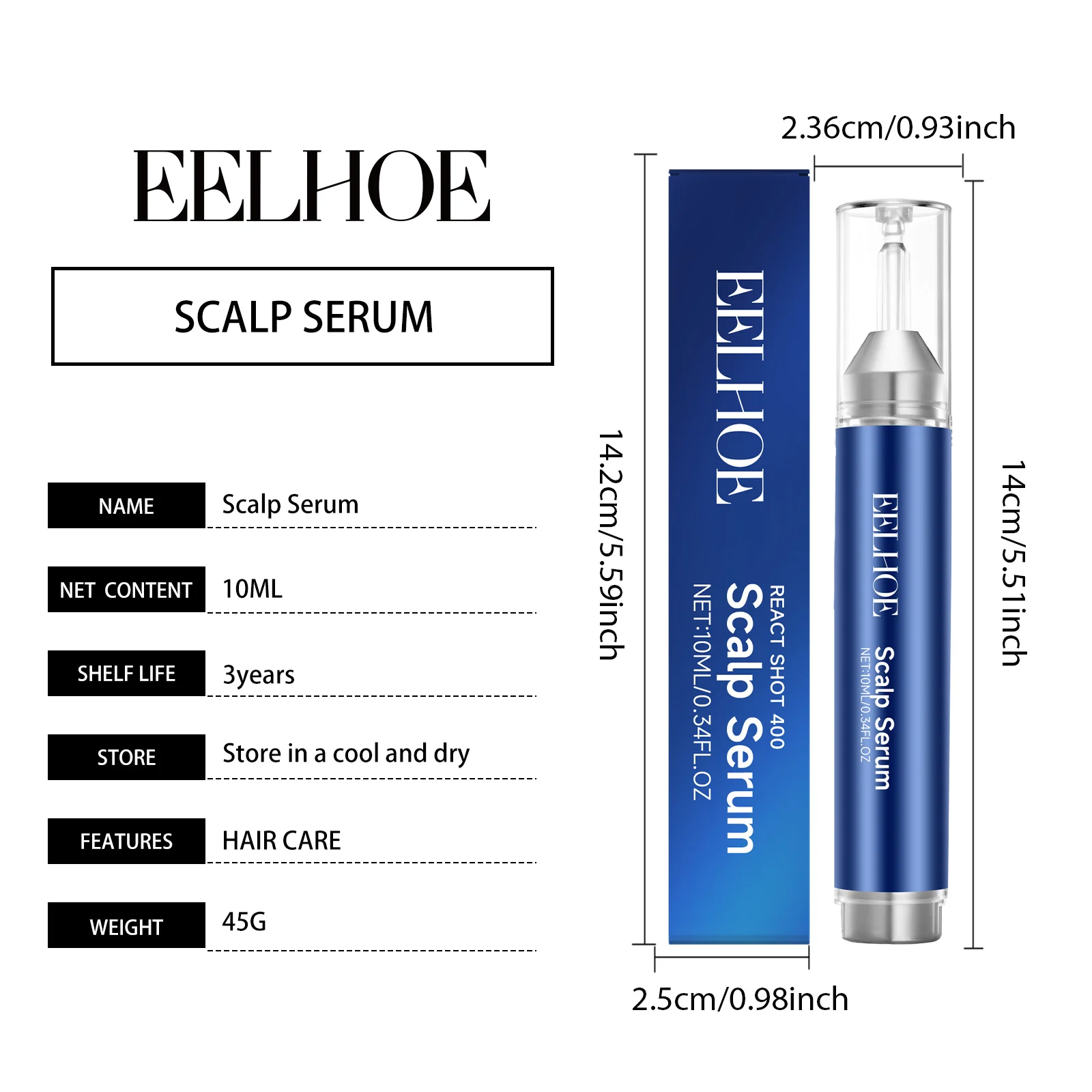 Scalp Serum 10ml for Nourishing & Refreshing Scalp Care, Suitable for All Hair Types 1 eelhoe scalp serum 10ml der 5tjecqgh desc 1