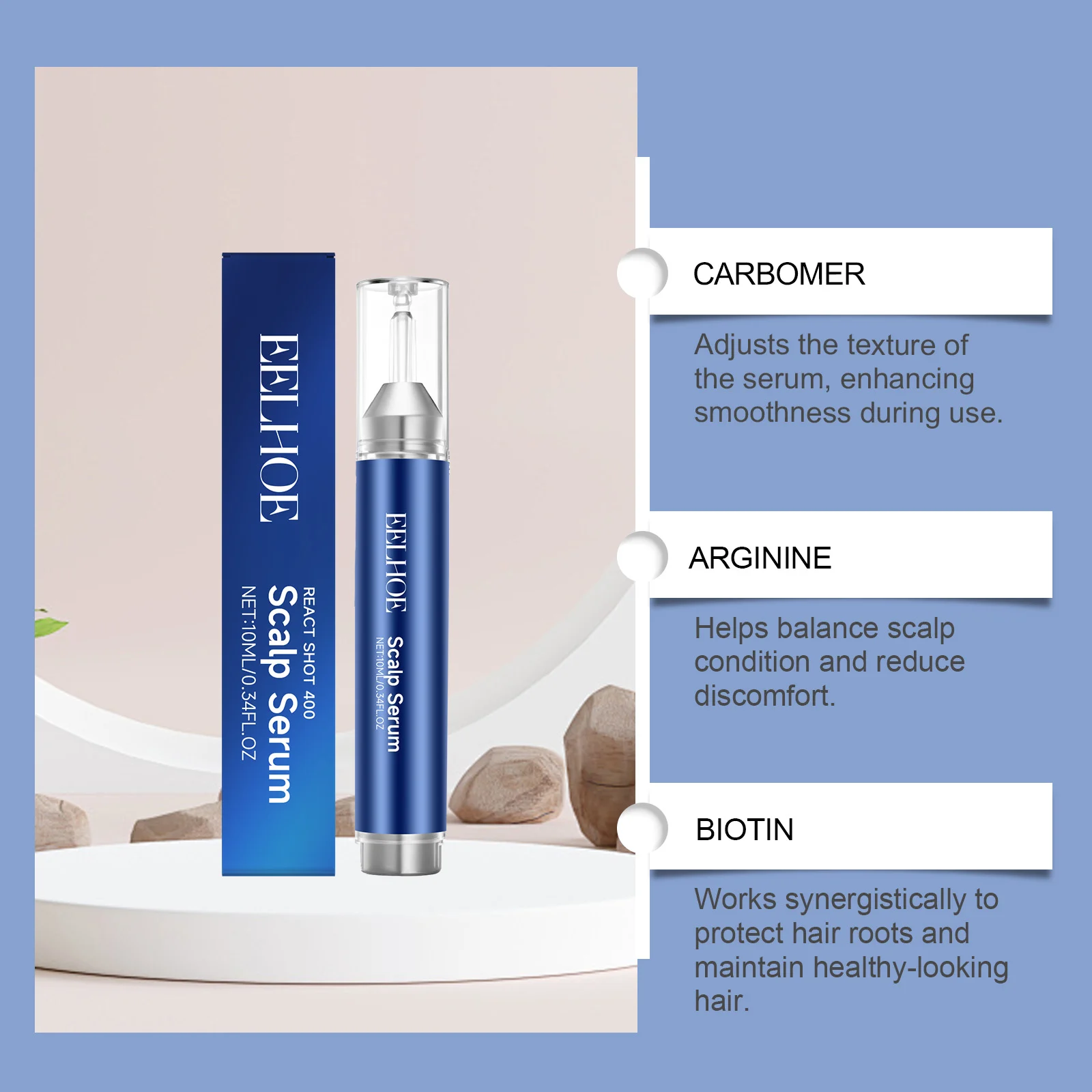 Scalp Serum 10ml for Nourishing & Refreshing Scalp Care, Suitable for All Hair Types 5 eelhoe scalp serum 10ml der 5tjecqgh desc 5