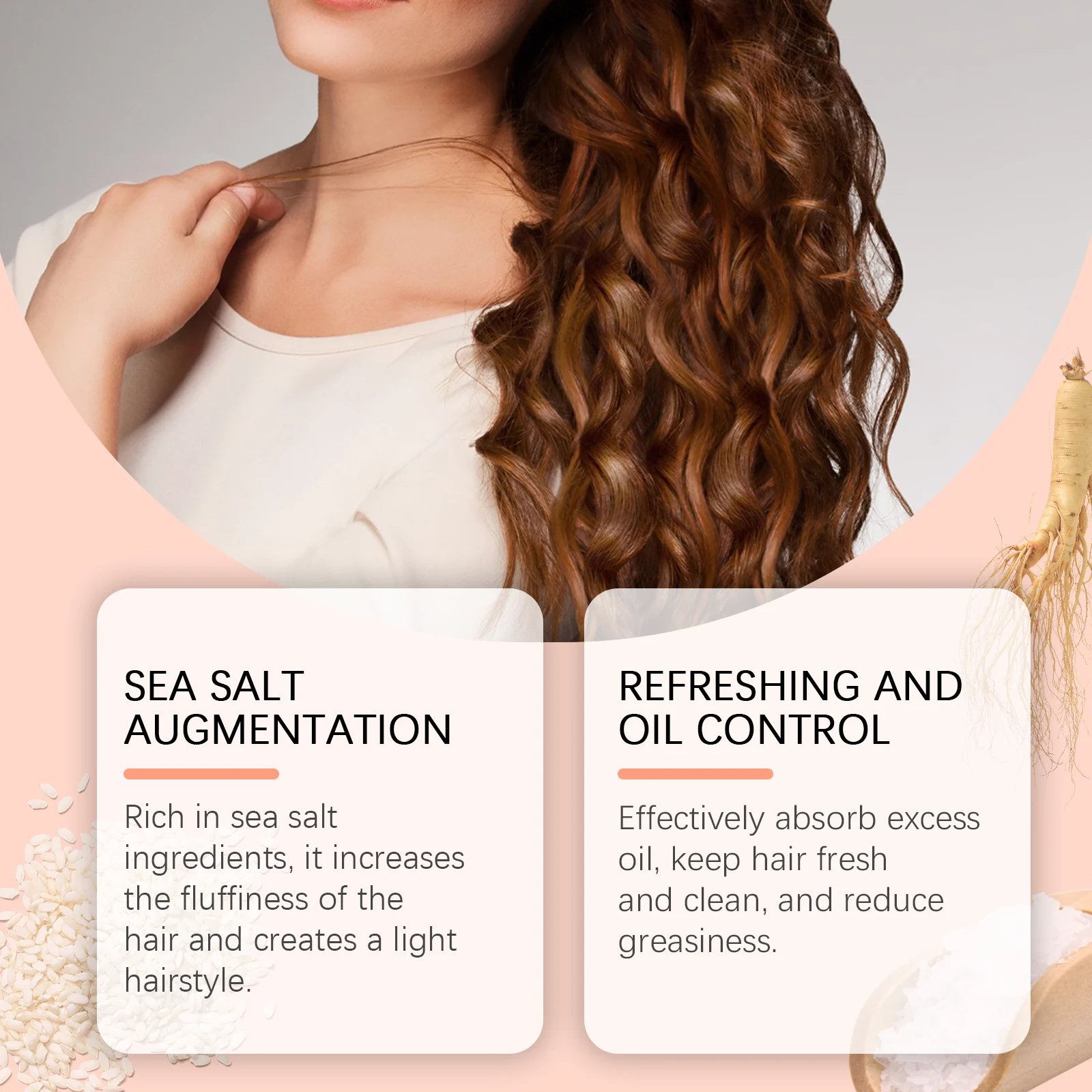 Sea Salt Hair Texturizing Spray for Volume, Oil Control & Beach Waves - 100ml 6 eelhoe sea salt hair texturizing spray 100ml cih mgv5ku79 desc 6
