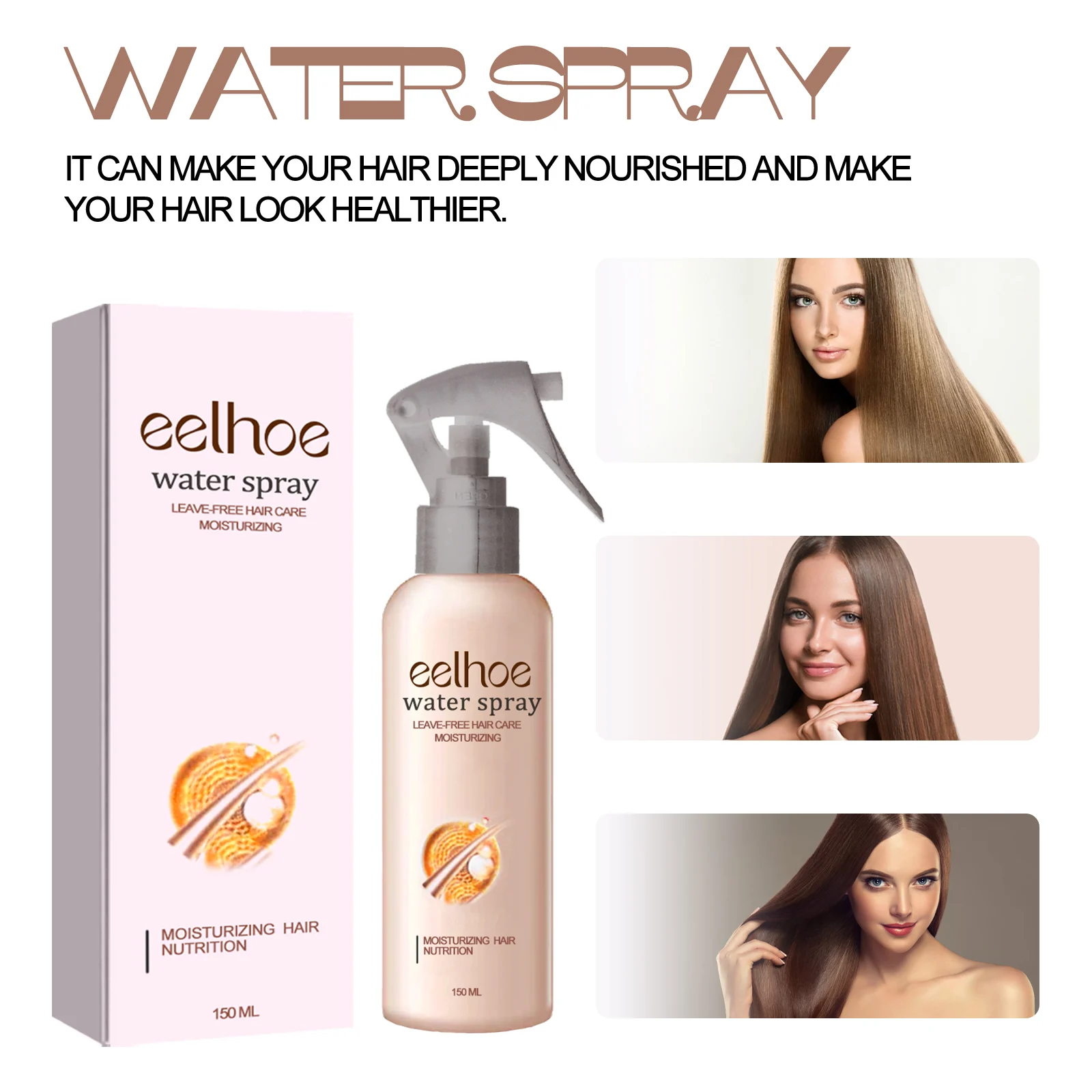 Smoothing Hair Spray Moisturizing Hair Treatment for Dry Frizz Control and Shine 150ml 7 eelhoe smoothing hair spray moisturizing 150ml cih qdzhnh6y desc 7