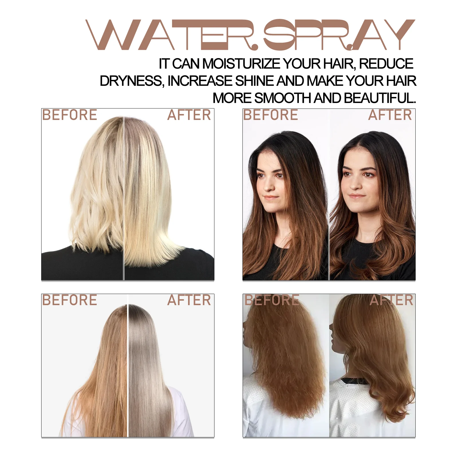 Smoothing Hair Spray Moisturizing Hair Treatment for Dry Frizz Control and Shine 150ml 8 eelhoe smoothing hair spray moisturizing 150ml cih qdzhnh6y desc 8