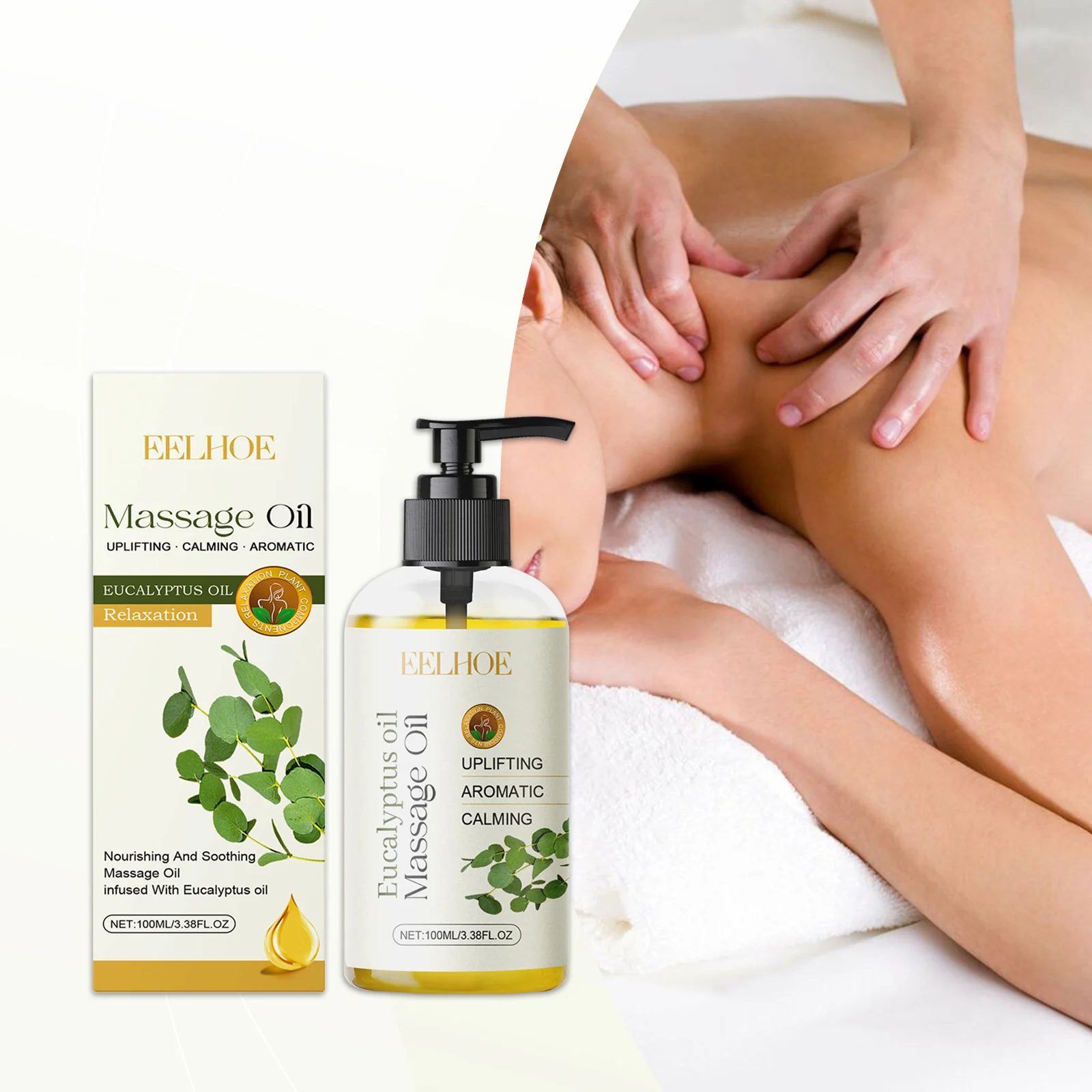 Eucalyptus Body Oil 100ml for Deep Moisturizing, Relaxation & Skin Nourishment 2 eucalyptus body oil 100ml cih g7s3x8b9 desc 2
