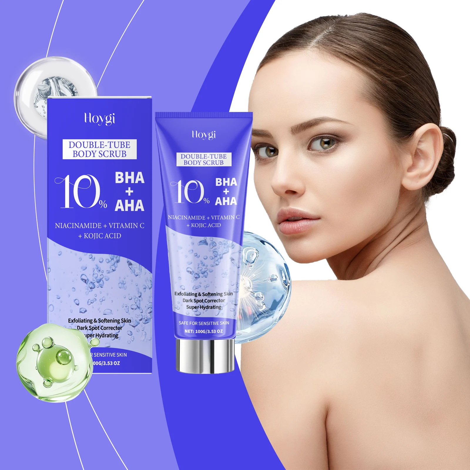 Hoygi Exfoliating Body Scrub with AHA BHA for Smooth Brightening Hydration 2 exfoliating body scrub cih 8mu9udd5 desc 2