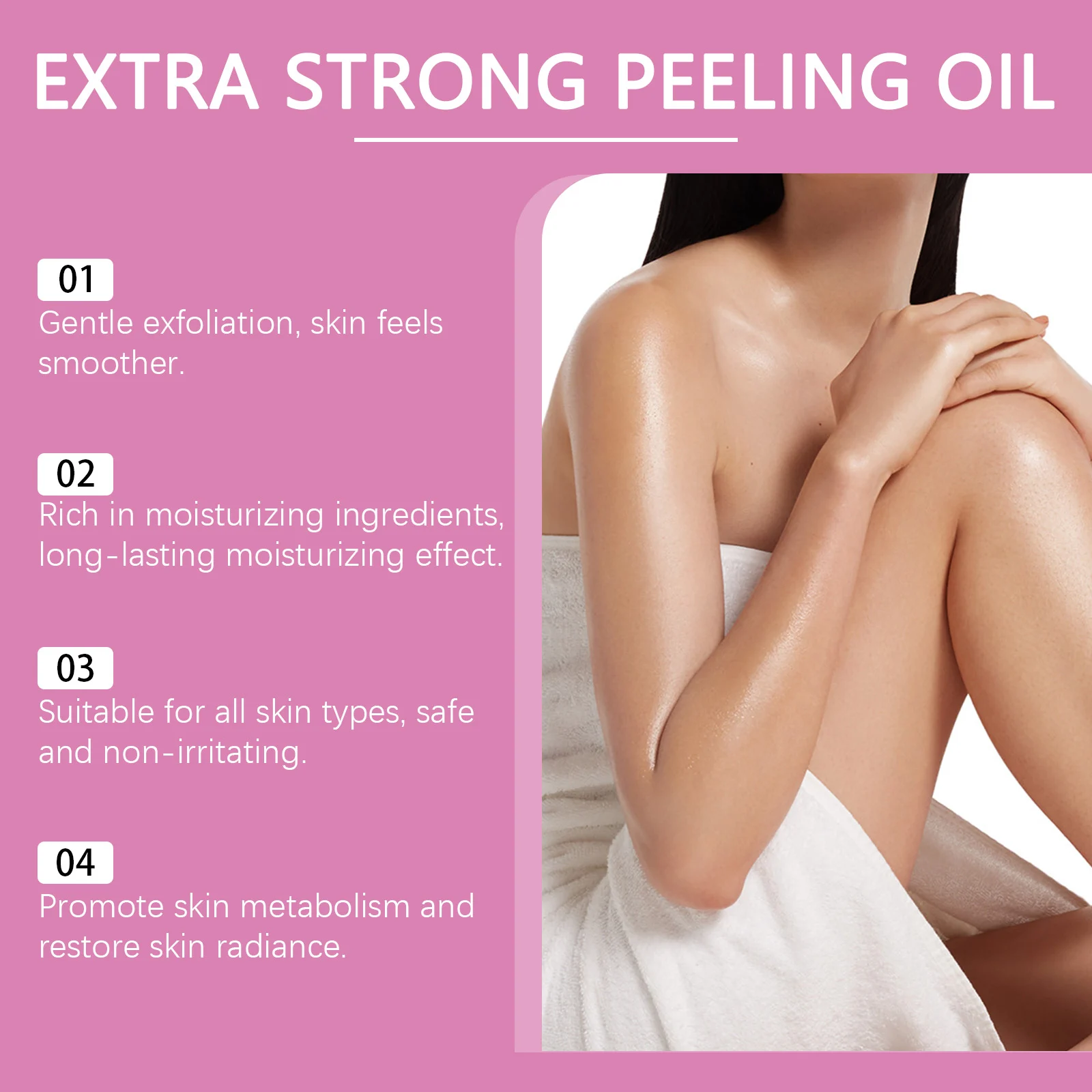 Exfoliating Body Oil Extra Strong Peeling Oil for Skin Brightening and Deep Moisturizing 30ml 5 extra strong peeling oil exfoliating body oil 30ml cih qd89nzr4 desc 5