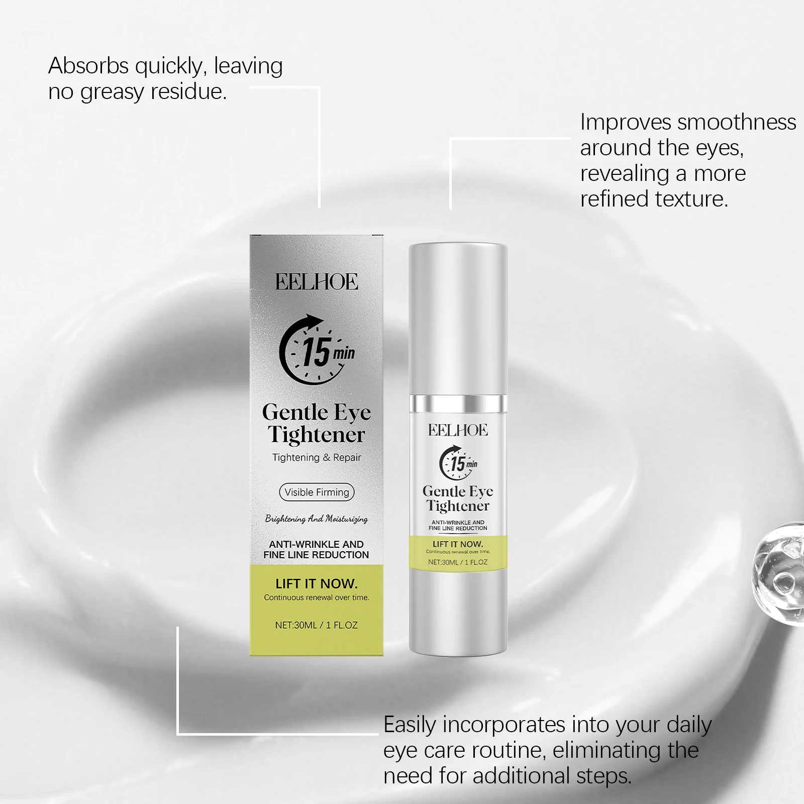 Eye Serum for Fine Lines and Firming 30ml Hydrating Anti-Aging Brightening Eye Treatment 7 eye serum fine lines firming hydrating anti aging brightening der n7yta6ub desc 7