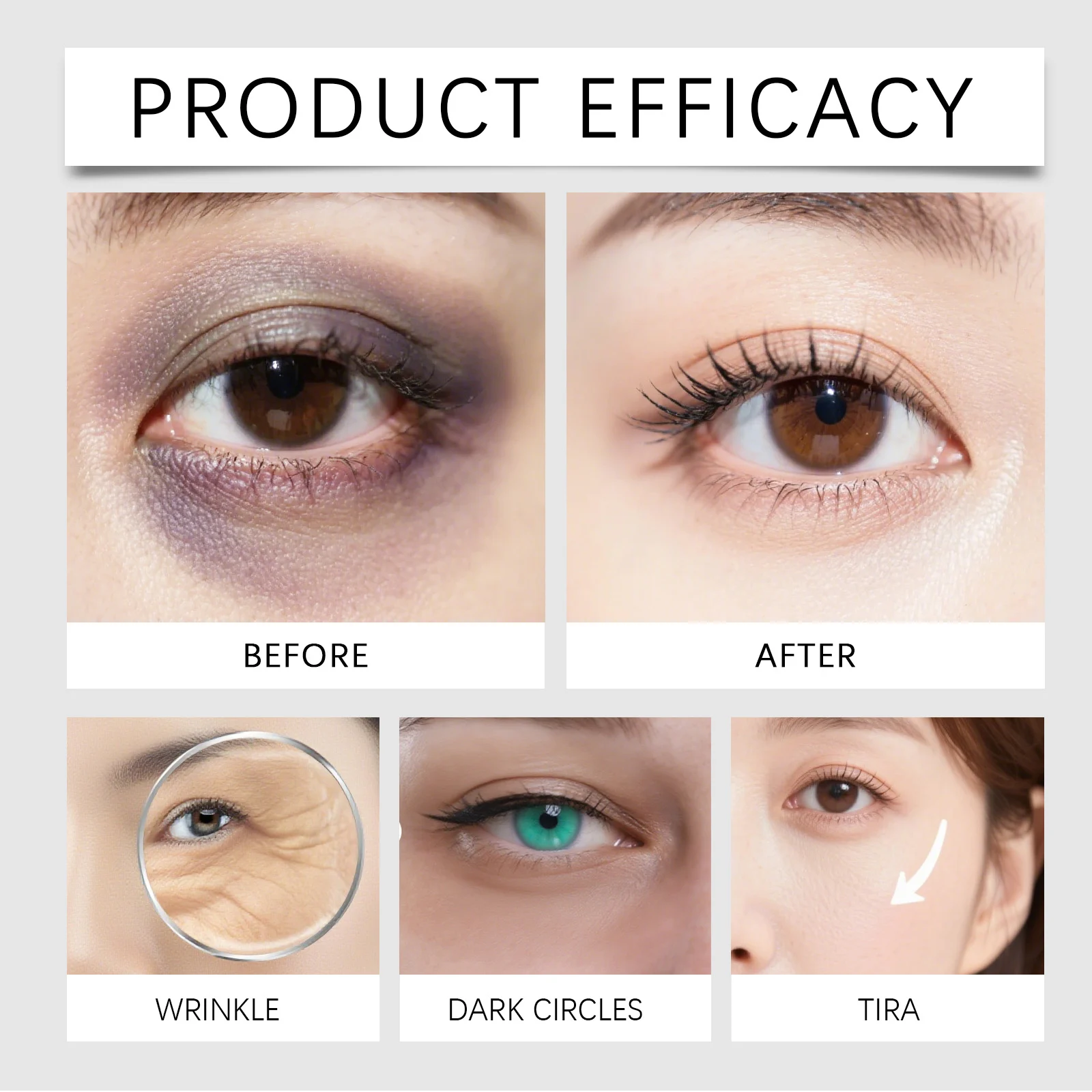 Eye Serum Rollerball Anti-Aging Moisturizing Eye Essence with Rose Extract 10ml 9 eye serum rollerball anti aging moisturizing essence 10ml der ybqz53fr desc 9