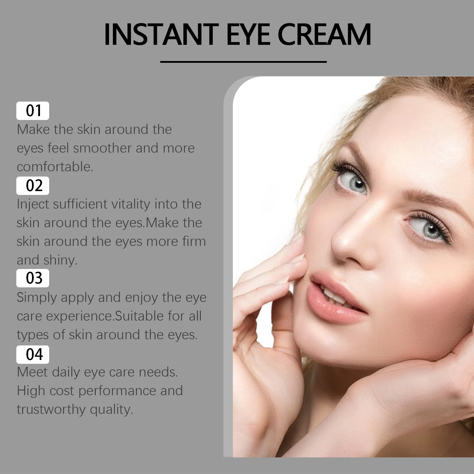 OUHOE Instant Eye Tightening Cream Reduces Fine Lines Hydrates Dark Circles 5 eye tightening cream der e8b42zpa desc 5