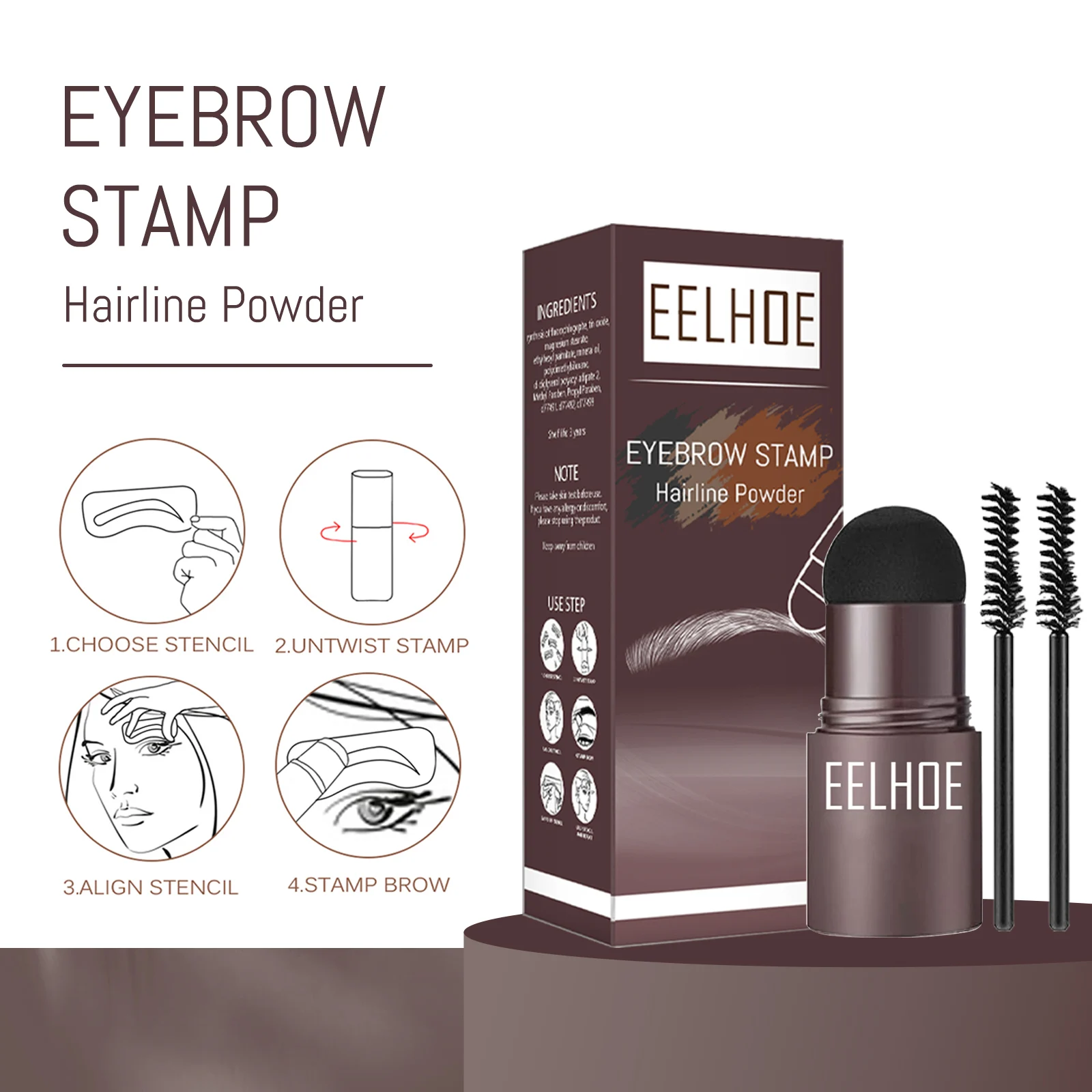 eyebrow stamp kit black box lazy person eyebrow filling cih zbf5677s desc 4