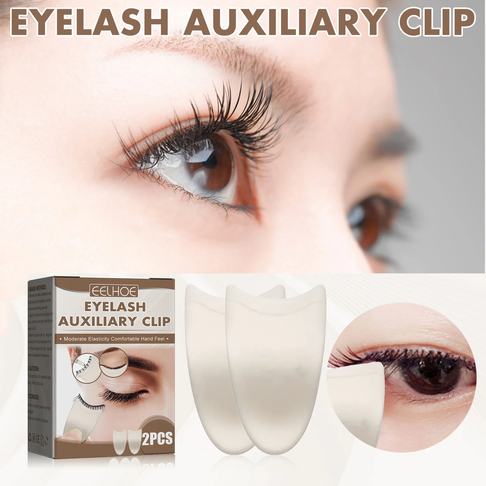 Eyelash Auxiliary Clip for Applying False Eyelashes, Beginner-Friendly Eyelash Helper Tool 1 eyelash auxiliary clip false eyelashes helper cih htn7v99s desc 1