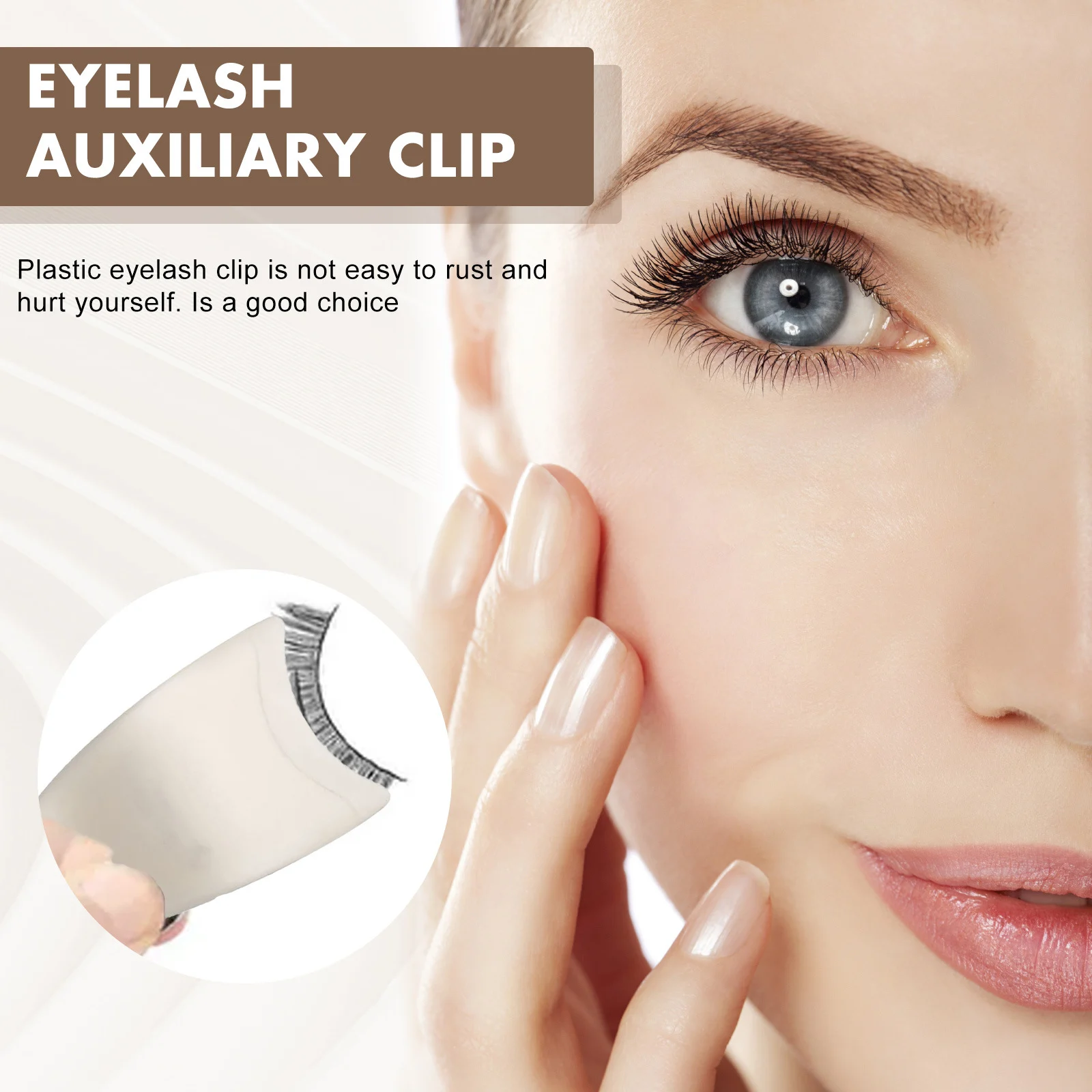 Eyelash Auxiliary Clip for Applying False Eyelashes, Beginner-Friendly Eyelash Helper Tool 2 eyelash auxiliary clip false eyelashes helper cih htn7v99s desc 2