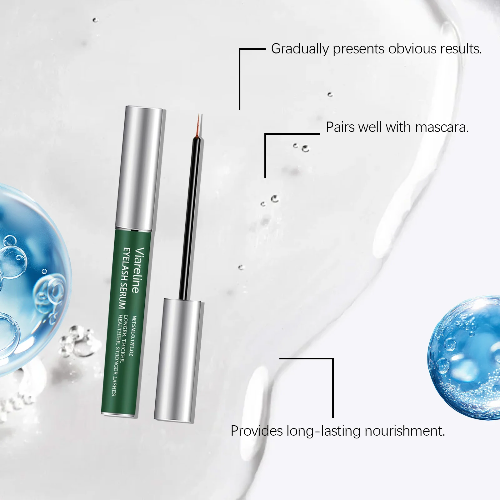 Eyelash Serum 5ml for Longer Thicker Lashes and Eyebrows with Peptides and Ginseng Extract 8 eyelash serum 5ml peptide ginseng extract der r8hj2gg3 desc 8
