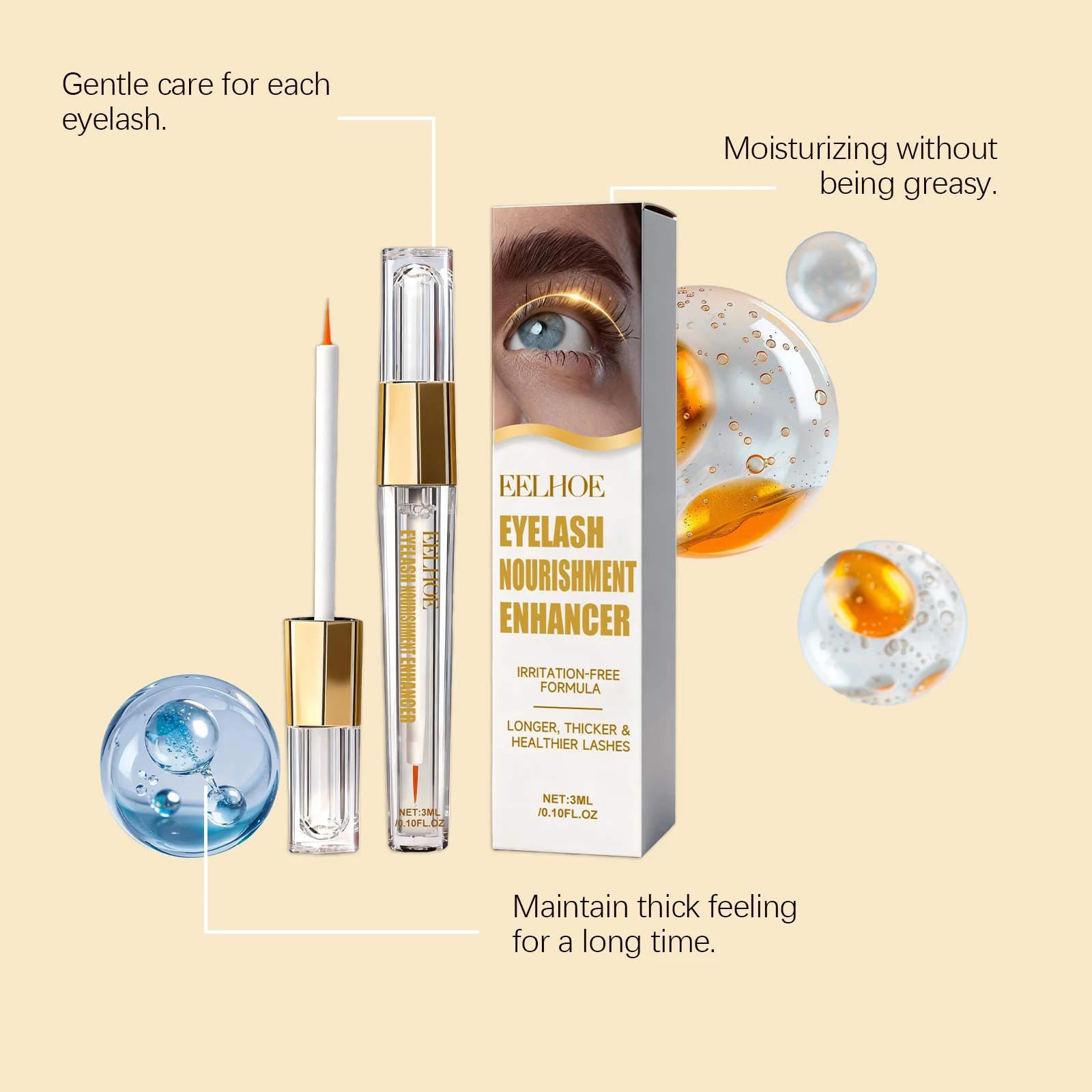 Eyelash Serum for Longer Thicker Healthier Lashes 3ml Growth Enhancer 6 eyelash serum growth enhancer 3ml der rb6yaqg4 desc 6