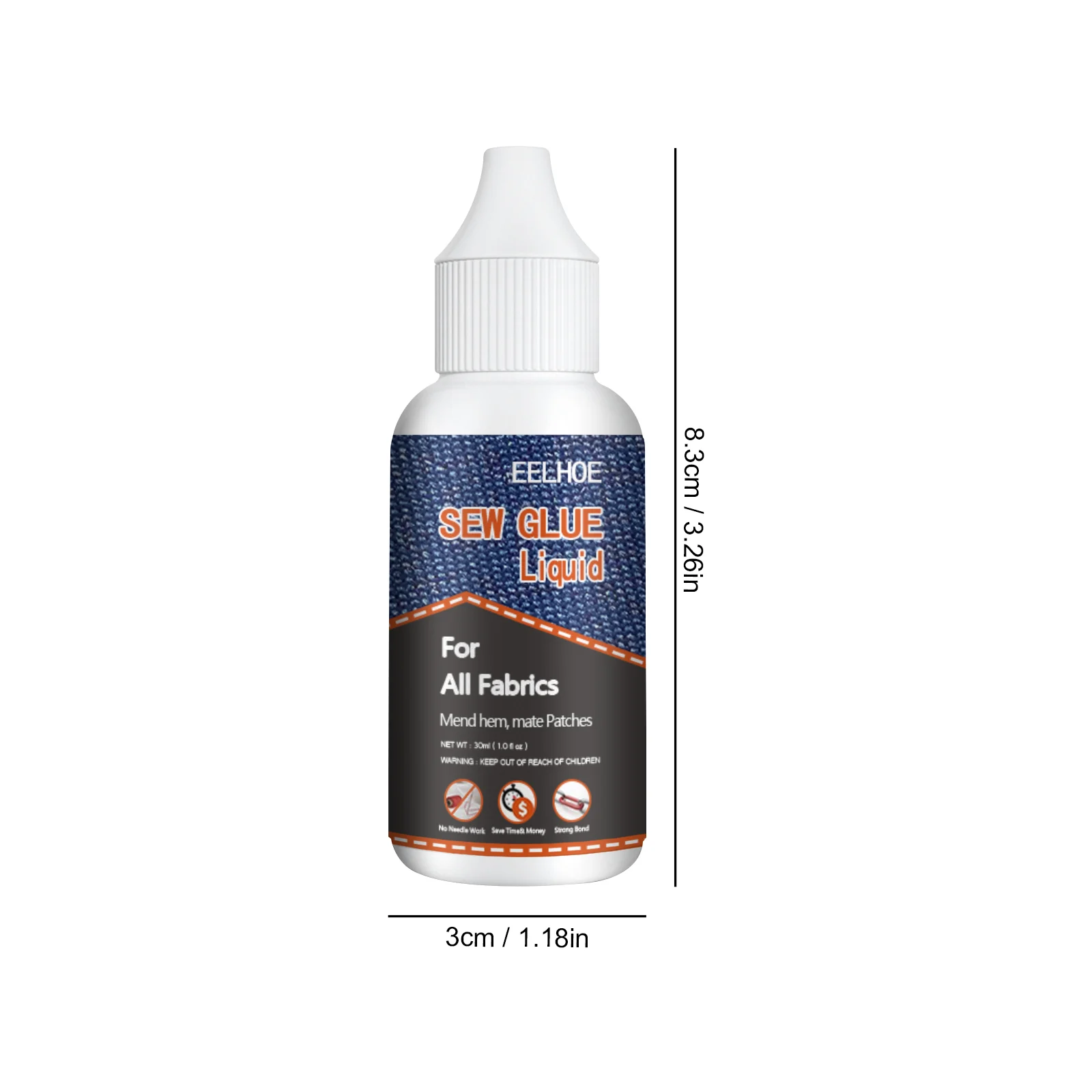 Fabric Glue Washable & Ironable Fabric Adhesive for Clothing Repair 30ml 1 fabric glue washable ironable clothing repair 30ml cih spmmszr9 desc 1