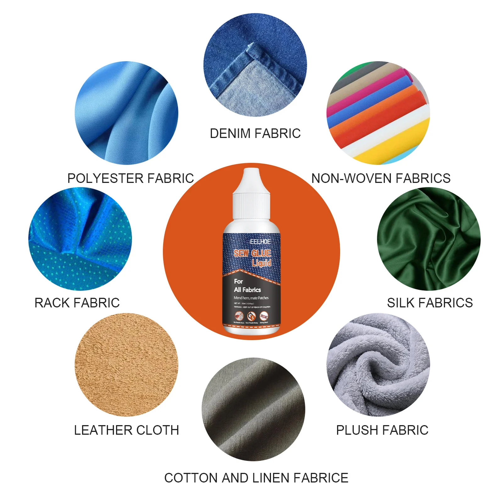 Fabric Glue Washable & Ironable Fabric Adhesive for Clothing Repair 30ml 5 fabric glue washable ironable clothing repair 30ml cih spmmszr9 desc 5