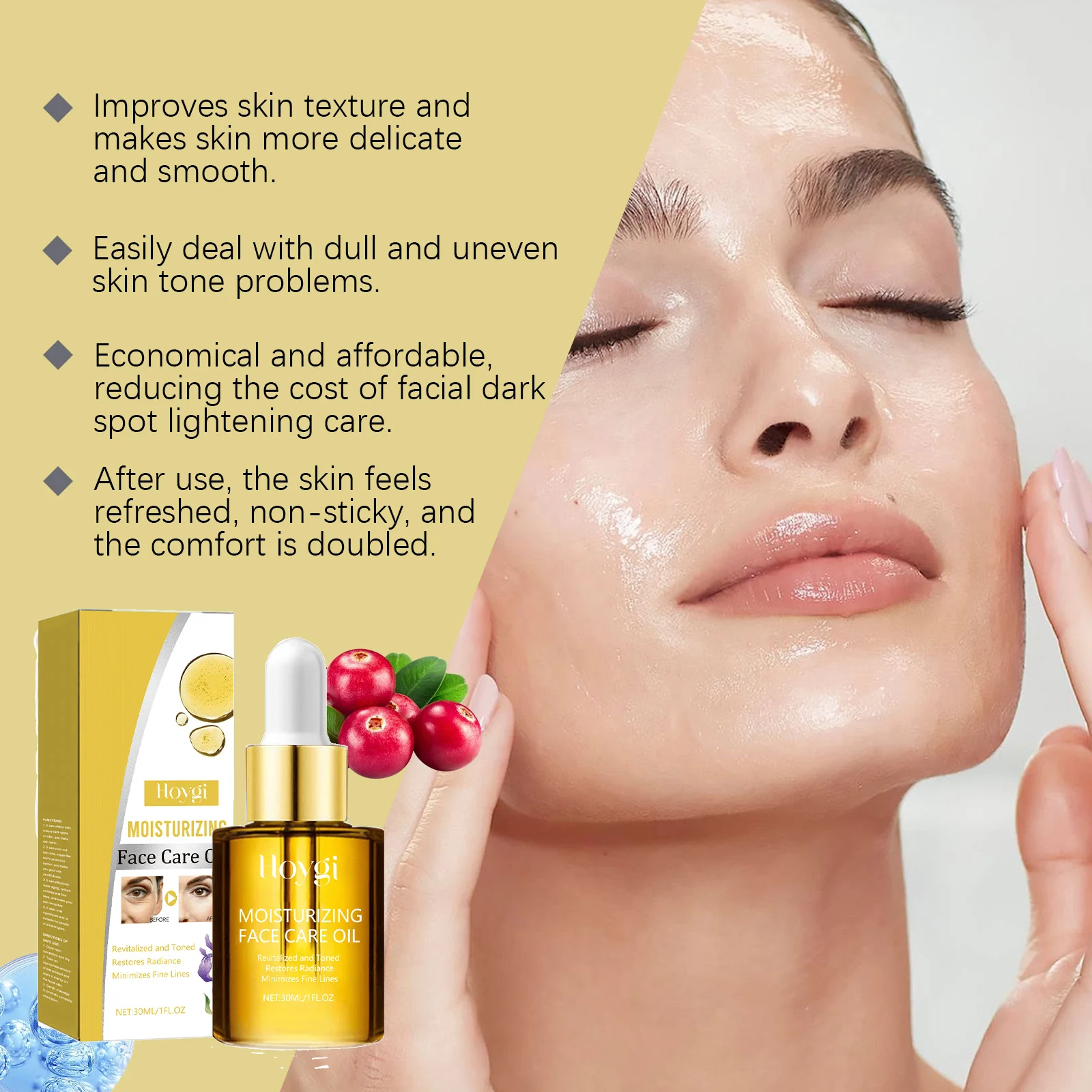 Face Care Oil with Hyaluronic Acid & Collagen 30ml for Hydration, Brightening, and Anti-Aging 5 face care oil hyaluronic acid collagen 30ml cih mznq2b5y desc 5