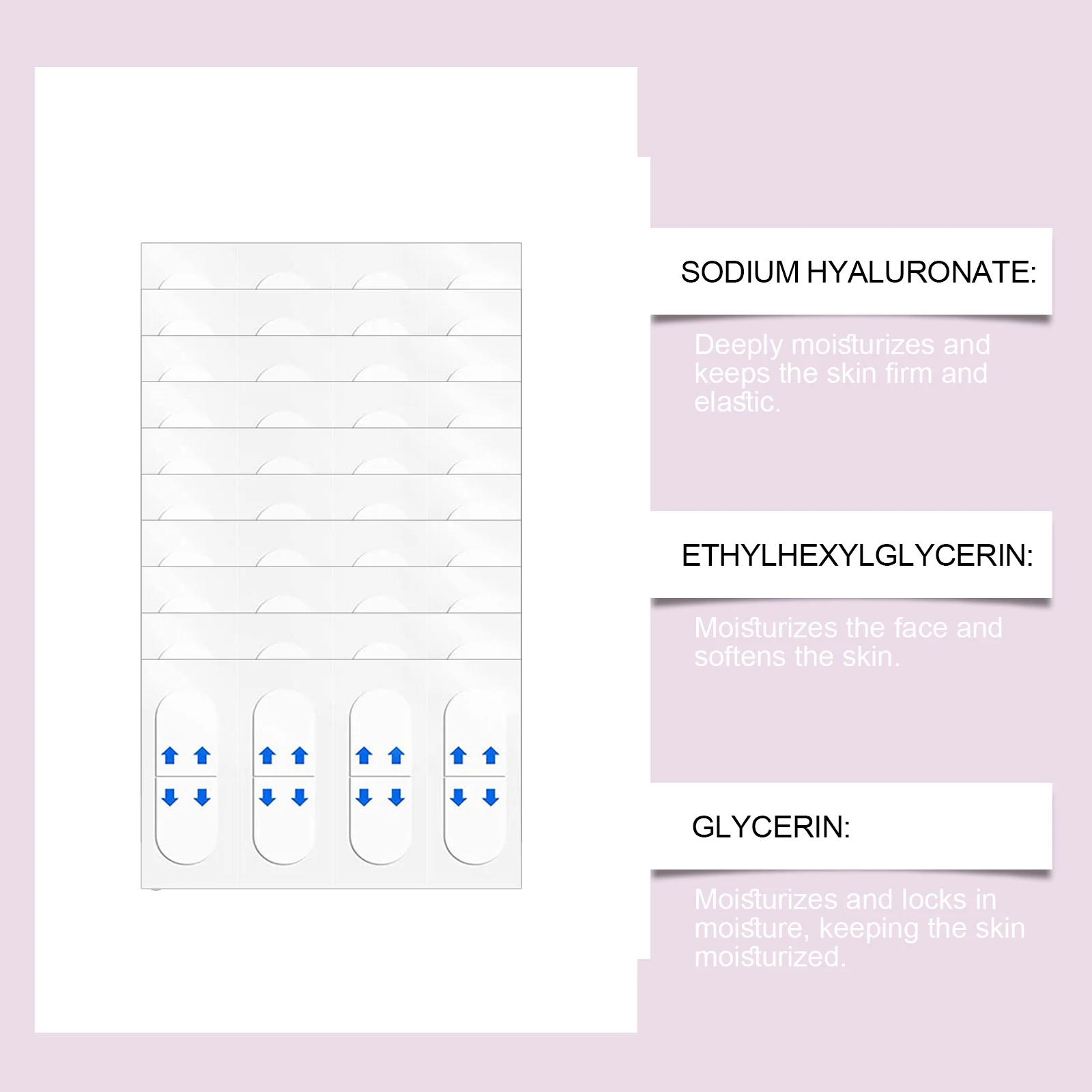 Face Lifting Tape Instant Tightening & Firming V-Line Transparent Patches 40pcs 5 face lifting tape transparent tightening v line patches cih u7aj4csk desc 5
