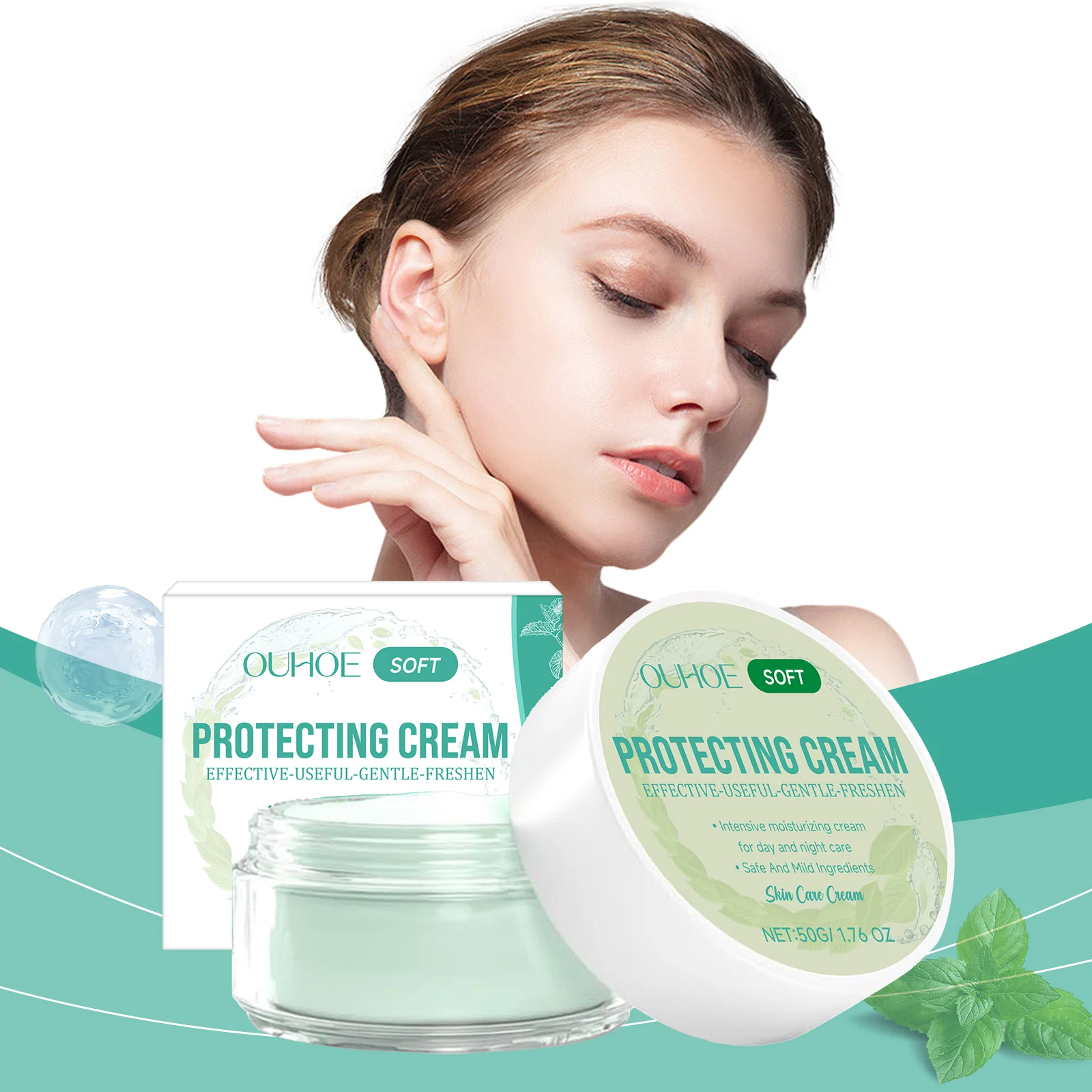Face Moisturizing Cream 50g for Hydration, Anti-Wrinkle & Brightening 2 face moisturizing cream 50g hyaluronic acid vitamin e cih 7embr9w6 desc 2