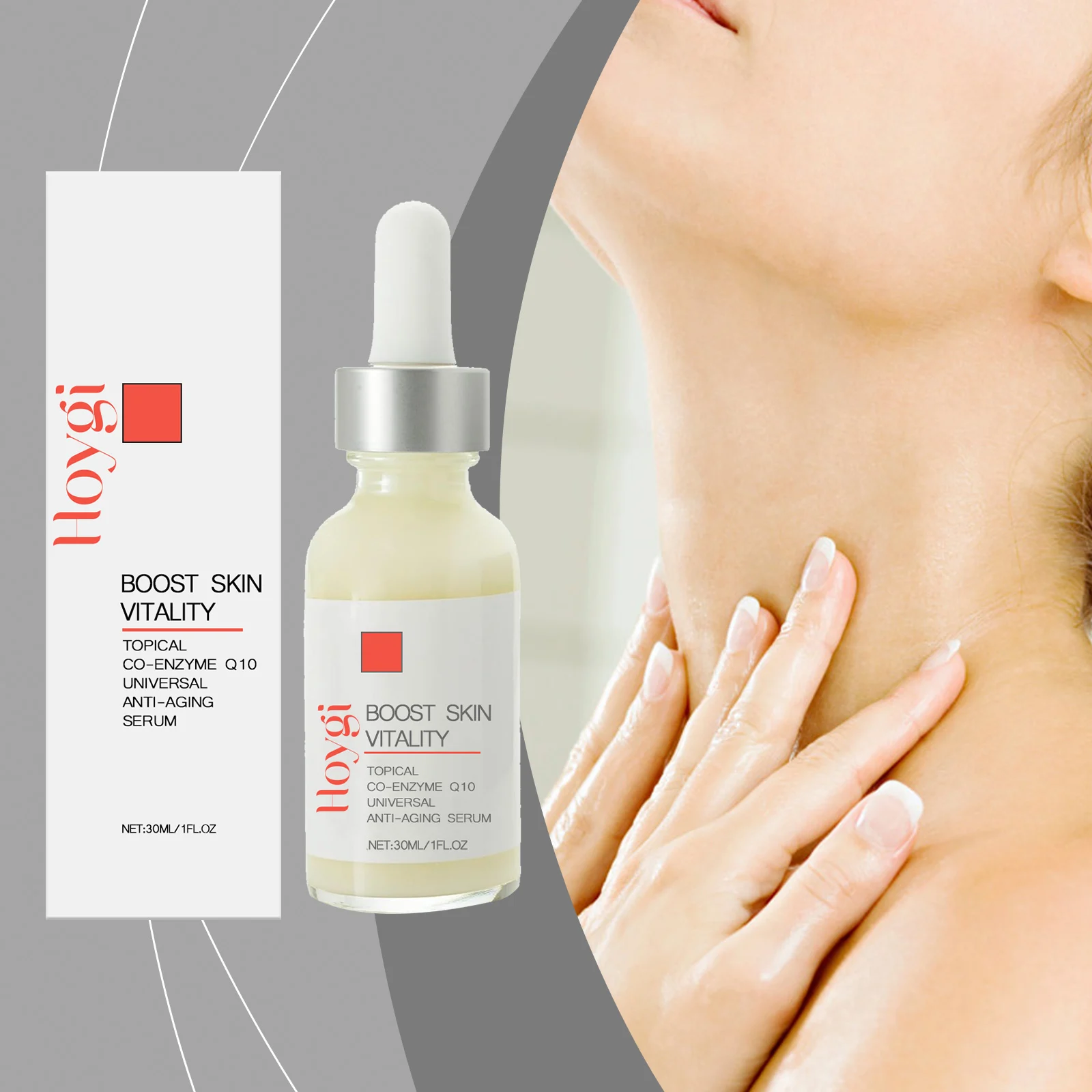 Face and Neck Nourishing Serum 30ml Anti-Aging Moisturizing Essence with Coenzyme Q10 2 face neck nourishing serum 30ml cih f68m4eyh desc 2