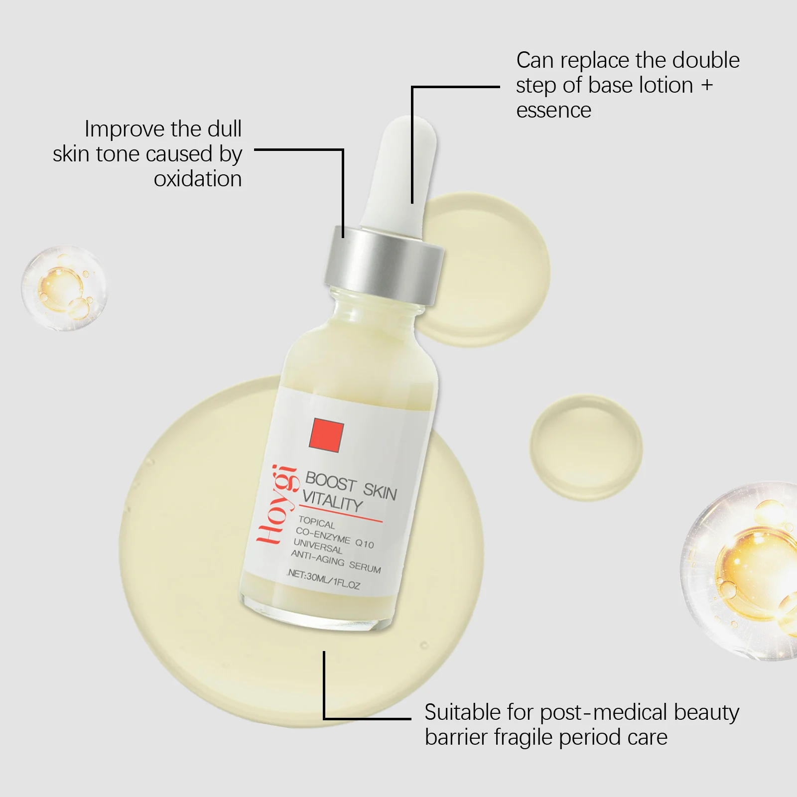 Face and Neck Nourishing Serum 30ml Anti-Aging Moisturizing Essence with Coenzyme Q10 8 face neck nourishing serum 30ml cih f68m4eyh desc 8