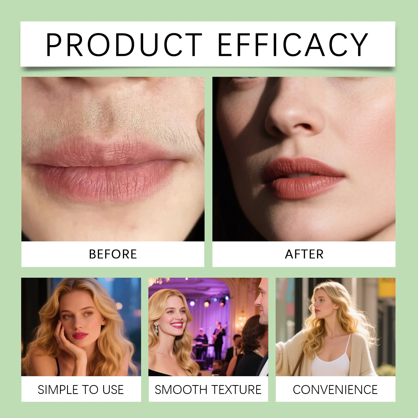 Facial Hair Removal Kit for Women - Gentle Hair Removal Cream and Soothing Cream Set 9 facial hair removal kit hoygi cih 34m6wgx5 desc 9