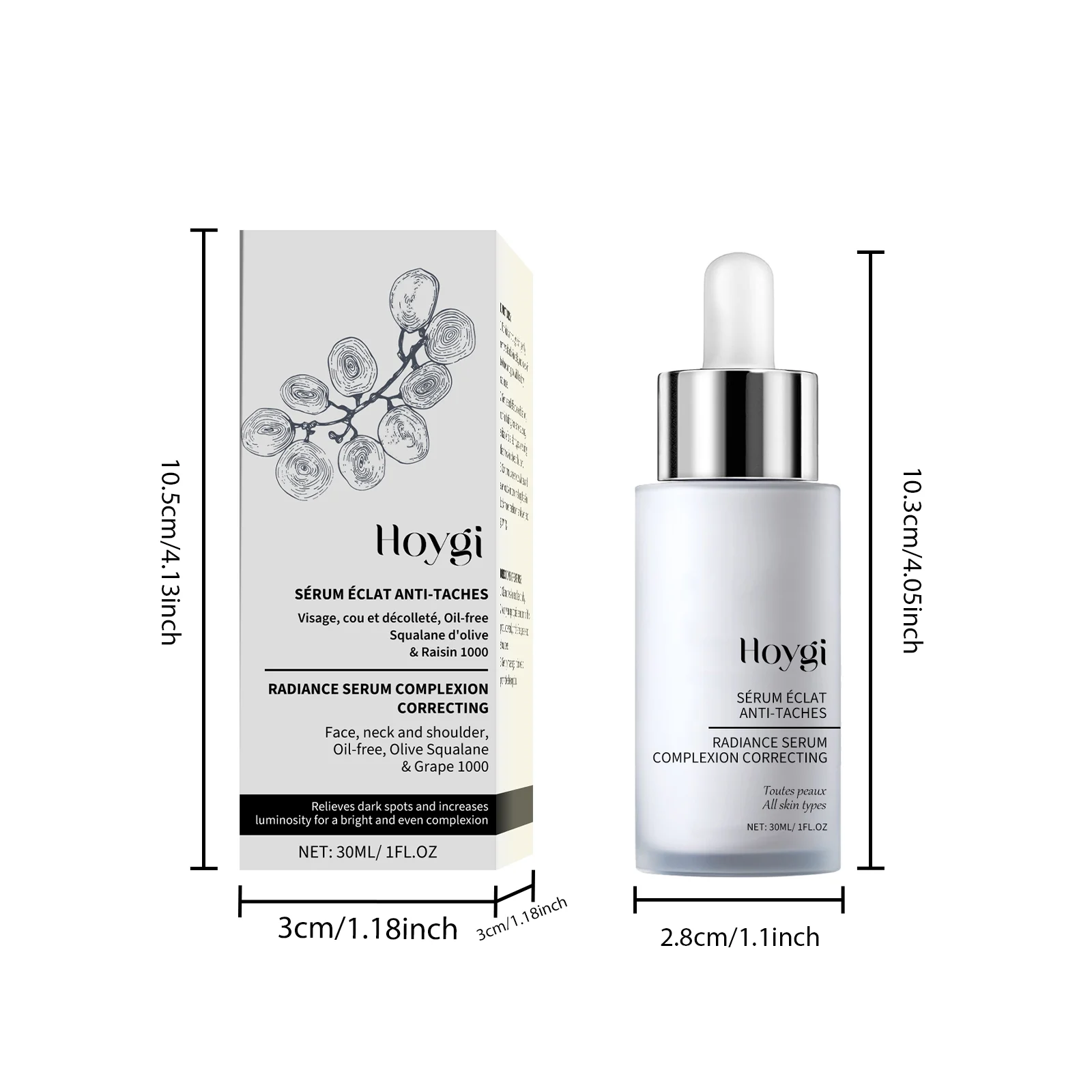 Hoygi Anti-Spot Radiance Serum - Brightening, Moisturizing, Complexion Correcting 1 facial radiance serum cih kvs292rx desc 1