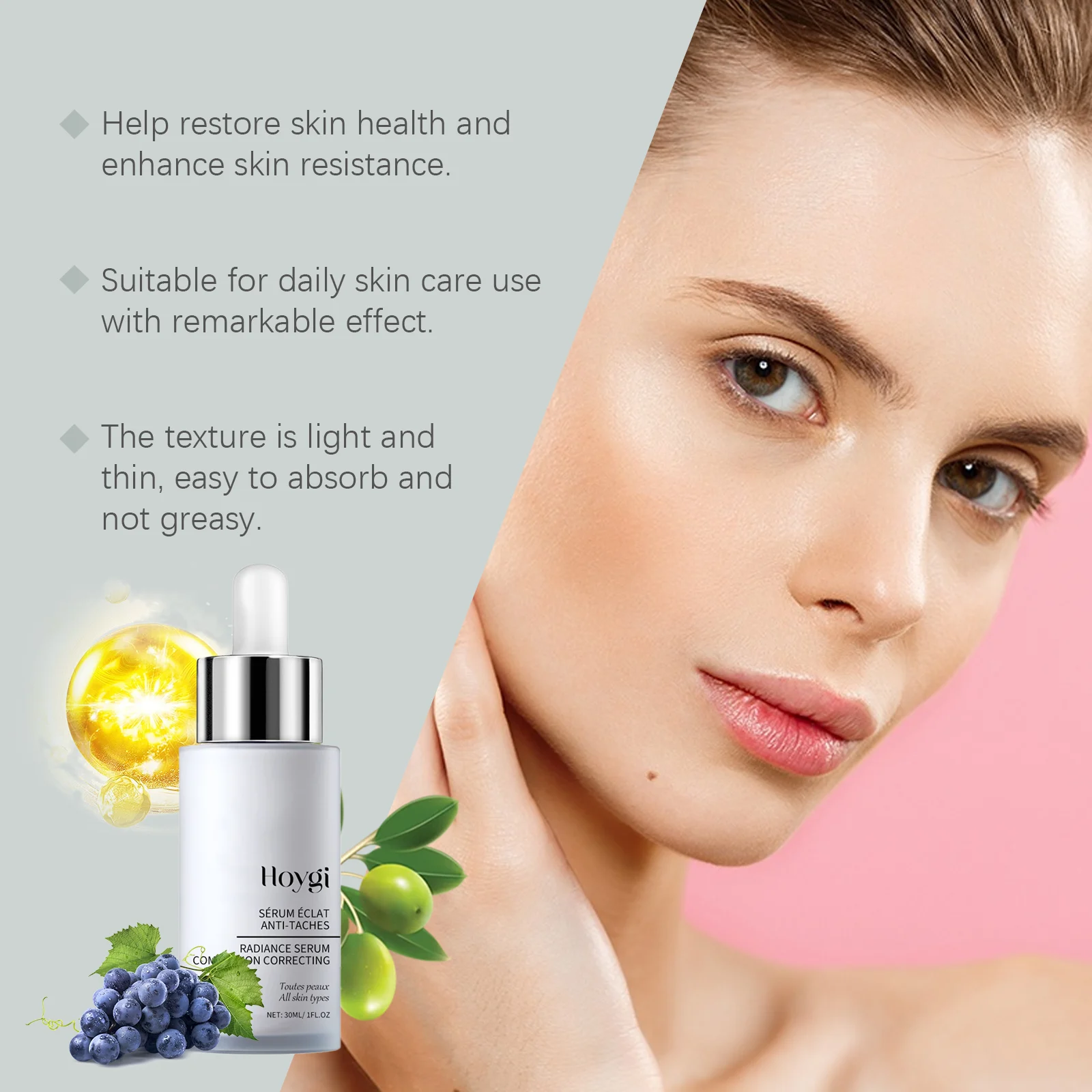 Hoygi Anti-Spot Radiance Serum - Brightening, Moisturizing, Complexion Correcting 8 facial radiance serum cih kvs292rx desc 8