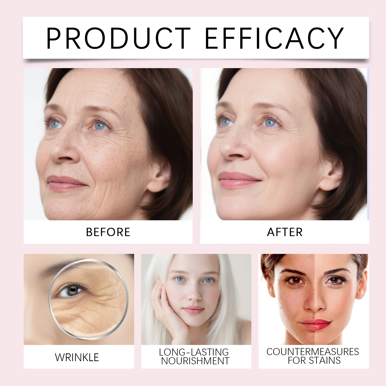 Facial Wrinkle Patches 3-in-1 Overnight Repair Mask for Forehead Eye Smile Lines 12 facial wrinkle patches 3 in 1 overnight repair mask der 5xkrqtvk desc 12