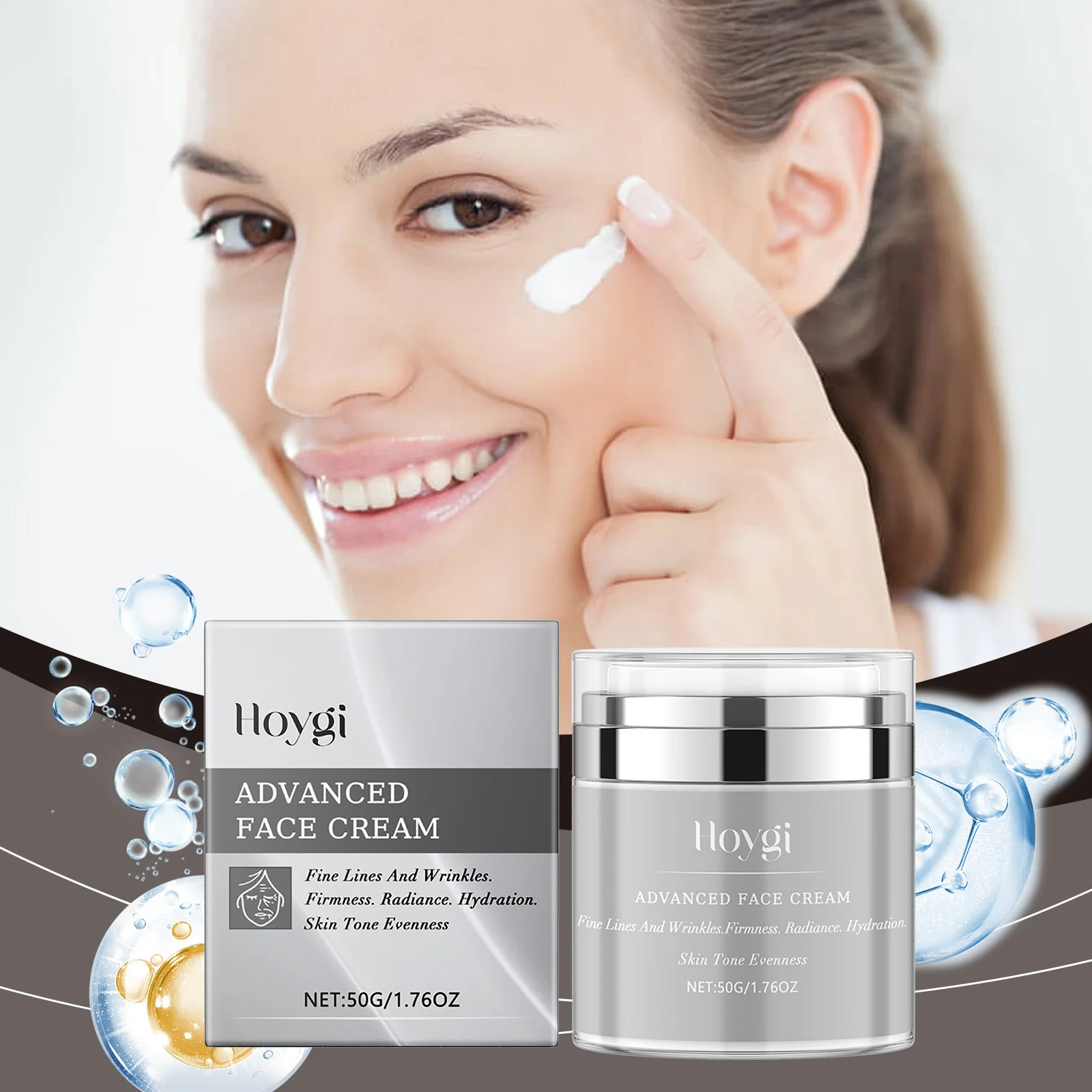 Hoygi Firming Face Cream for Wrinkles, Hydration & Radiance, 50g Anti-Aging Moisturizer 2 firming anti aging face cream cih 836n76dc desc 2