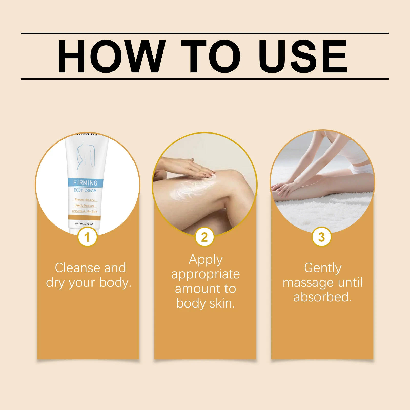 OceAura Firming Body Cream Deeply Moisturizes Smoothes & Lifts Skin 4 firming body cream der ege3264r desc 4