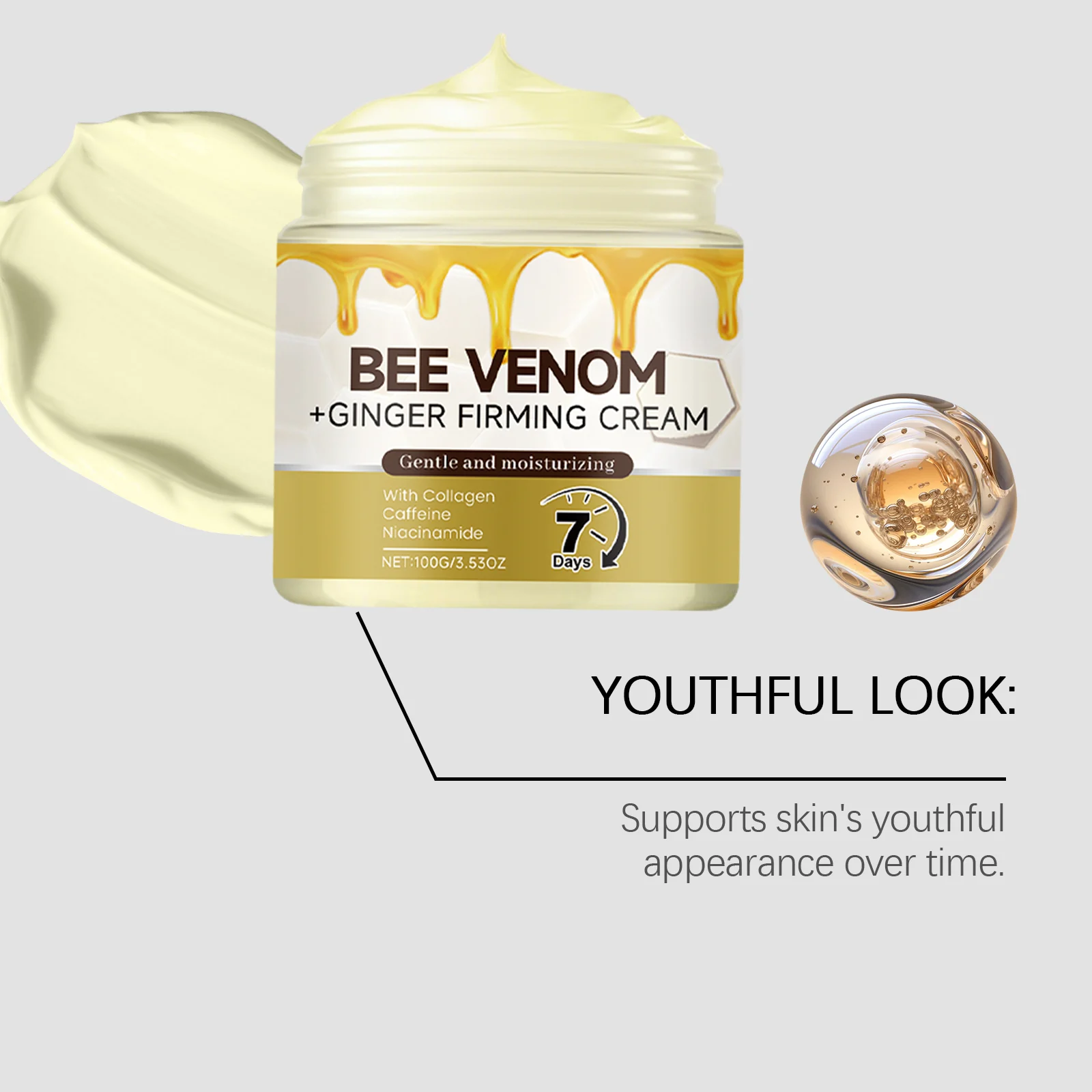 OceAura Firming Body Cream with Bee Venom & Ginger for Fine Lines and Tightening 6 firming body cream der ny7c9un6 desc 6