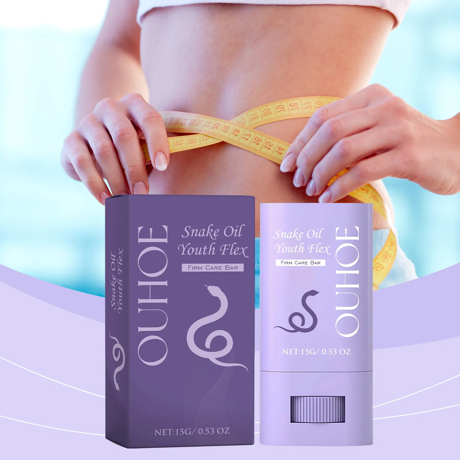 Firming Care Bar 15g with Snake Oil & Beeswax for Body Shaping & Fat Reduction 2 firming care bar snake oil beeswax 15g cih qc34p7pb desc 2