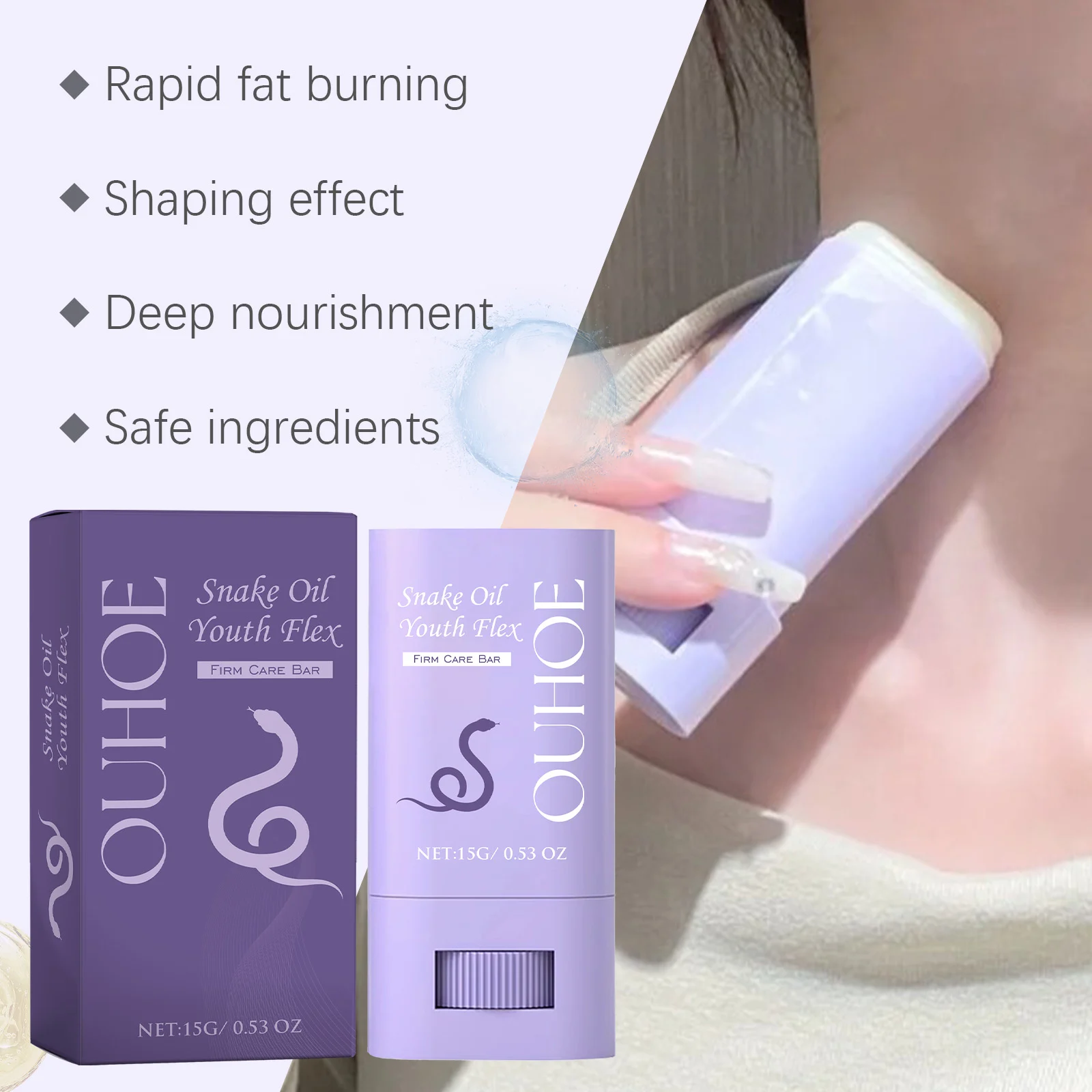 Firming Care Bar 15g with Snake Oil & Beeswax for Body Shaping & Fat Reduction 7 firming care bar snake oil beeswax 15g cih qc34p7pb desc 7