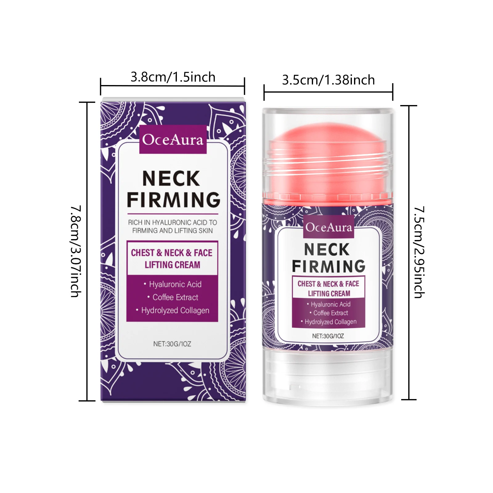 Firming Essence Stick Hyaluronic Acid Coffee Extract Hydrolyzed Collagen for Face Neck Chest 30g 1 firming essence stick hyaluronic acid coffee extract collagen cih 3sed2249 desc 1