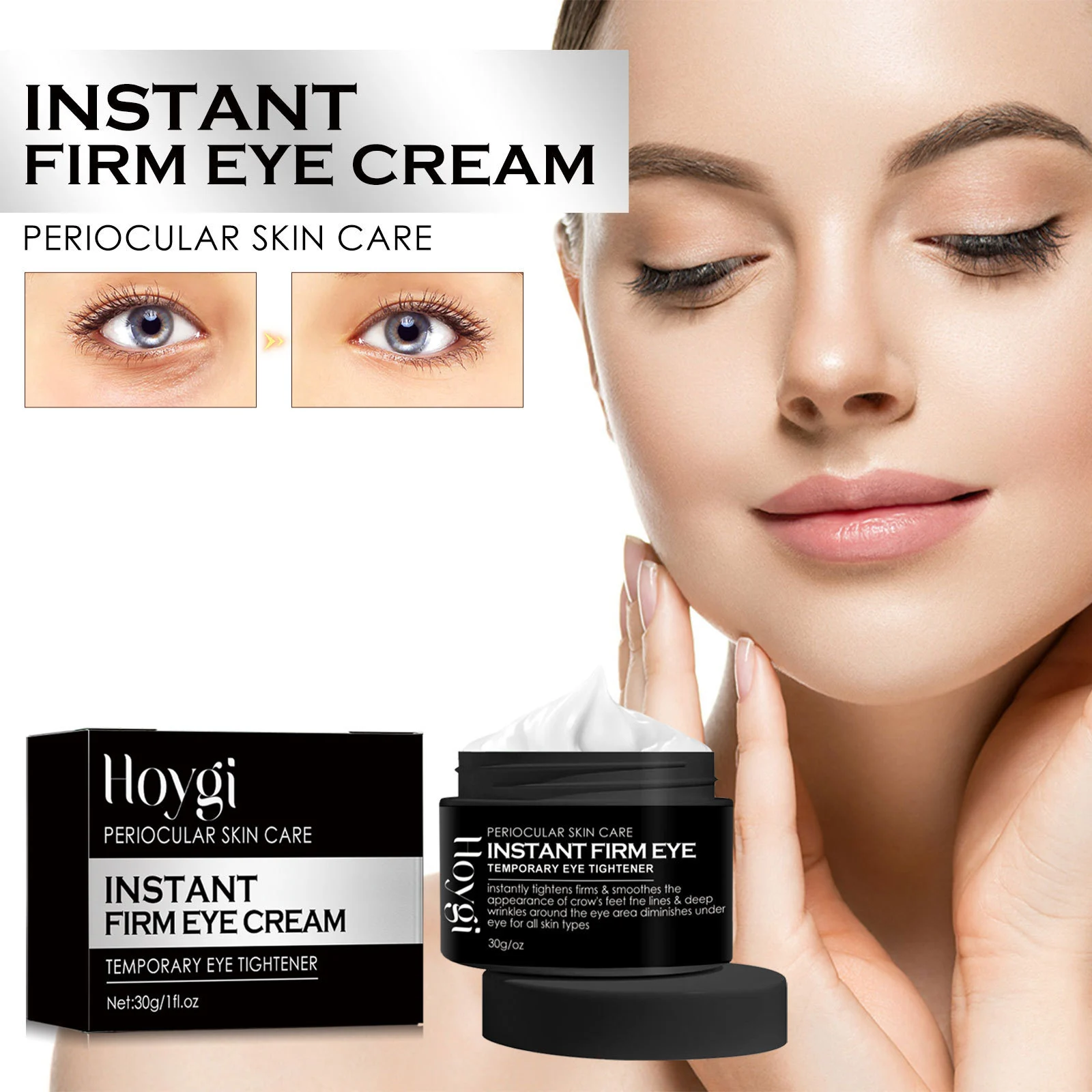 Hoygi Firming Eye Cream Reduces Fine Lines & Dark Circles 2 firming eye cream cih 2xehug5r desc 2