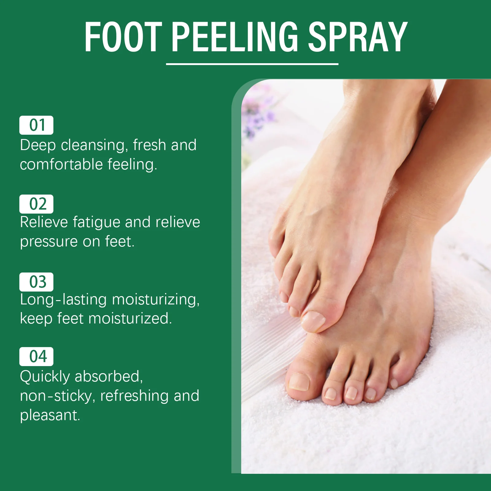 Foot Peeling Spray with Orange Oil Allantoin & Salicylic Acid for Callus Removal Moisturizing 100ml 10 foot peeling spray orange oil callus removal 100ml cih m7t45znw desc 10