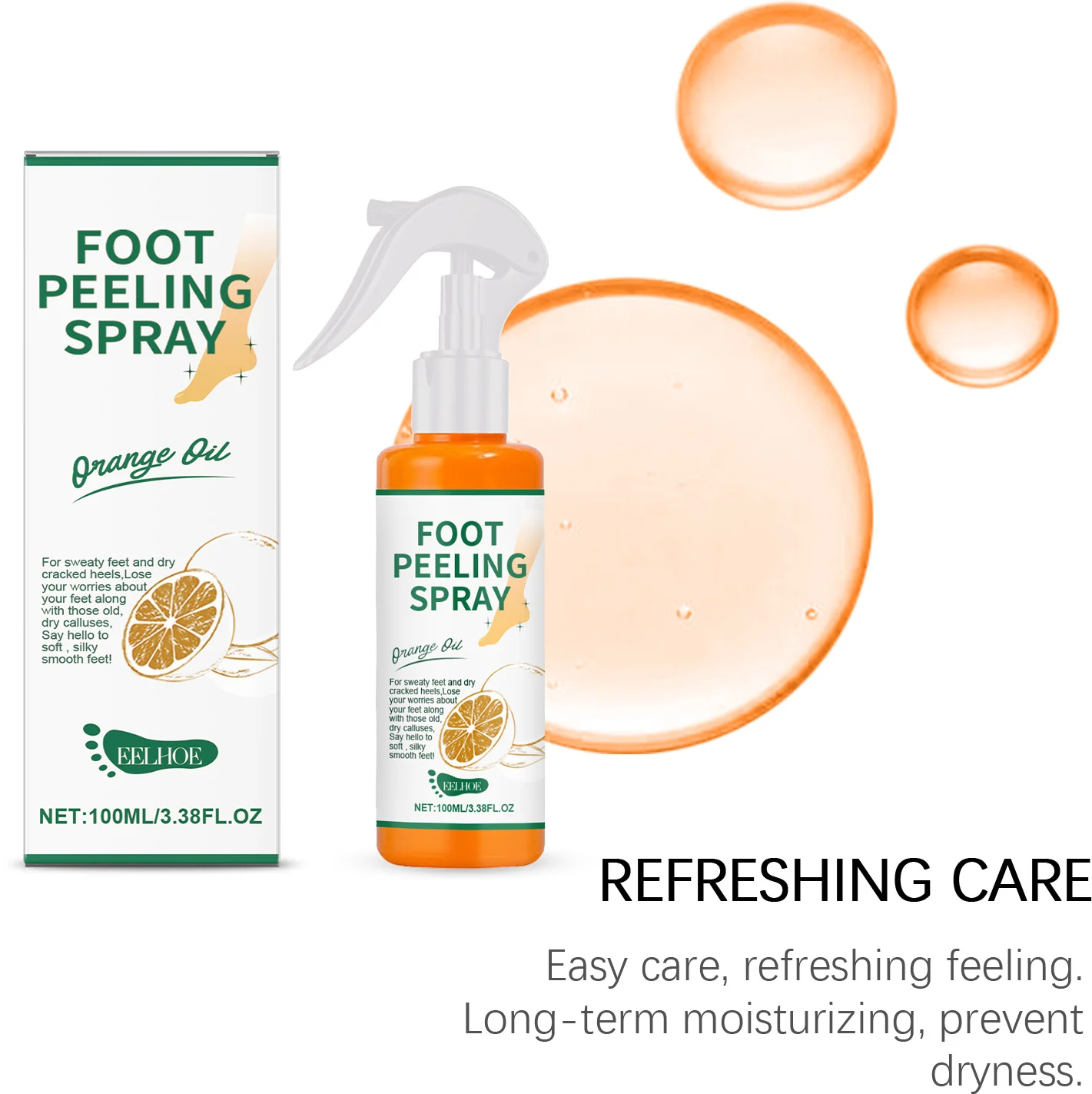 Foot Peeling Spray with Orange Oil Allantoin & Salicylic Acid for Callus Removal Moisturizing 100ml 7 foot peeling spray orange oil callus removal 100ml cih m7t45znw desc 7