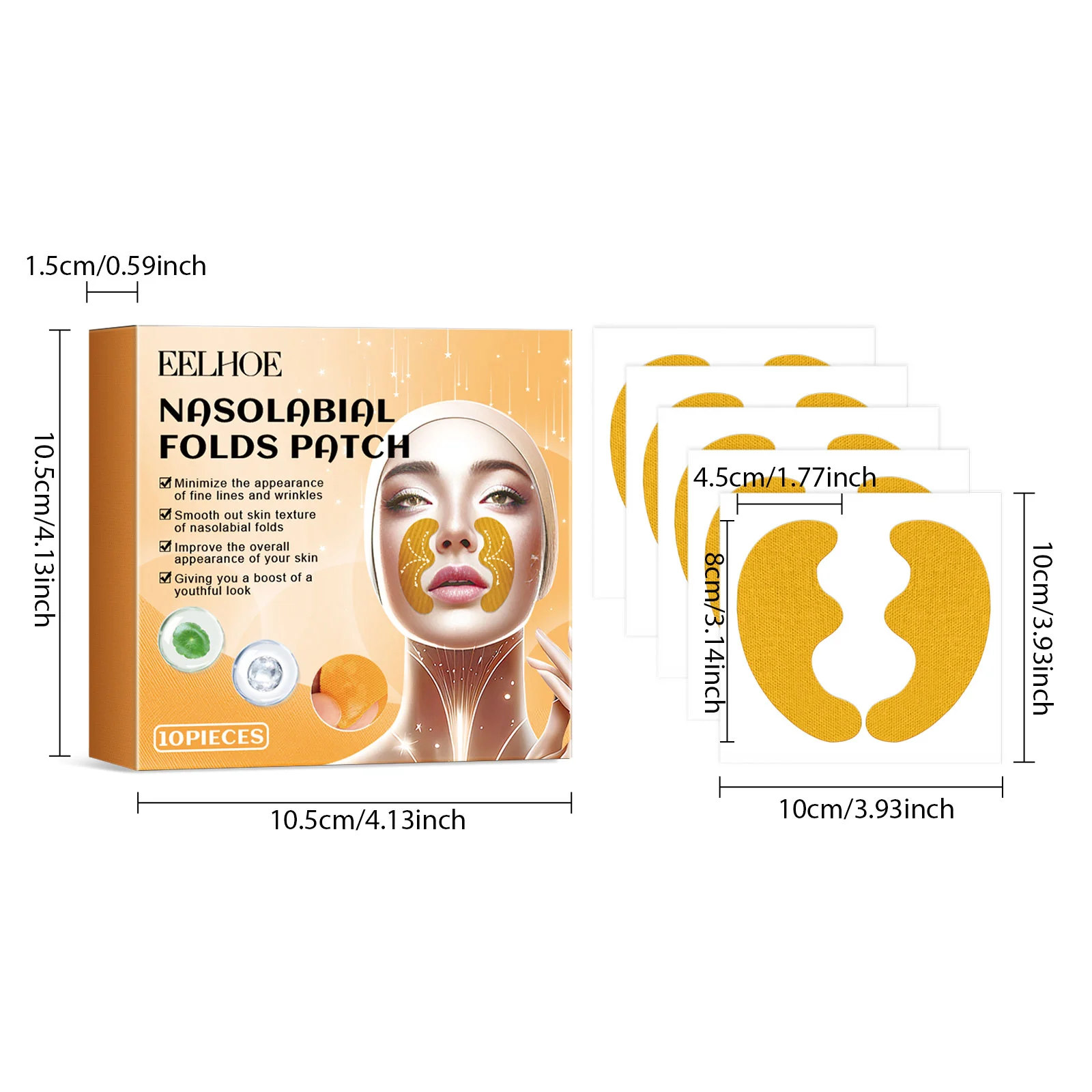 Forehead Wrinkle Patches Anti-Aging Forehead Smoothing Lifting Patches 10pcs 1 forehead wrinkle patches anti aging smoothing lifting cih dxc9fzrs desc 1