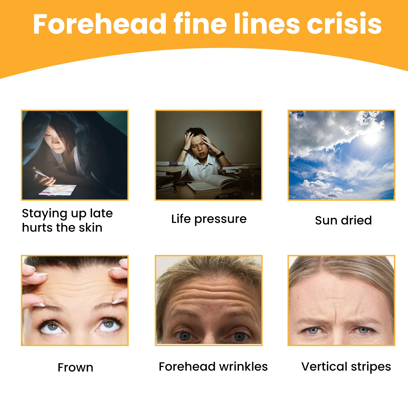 Forehead Wrinkle Patches Anti-Aging Forehead Smoothing Lifting Patches 10pcs 7 forehead wrinkle patches anti aging smoothing lifting cih dxc9fzrs desc 7