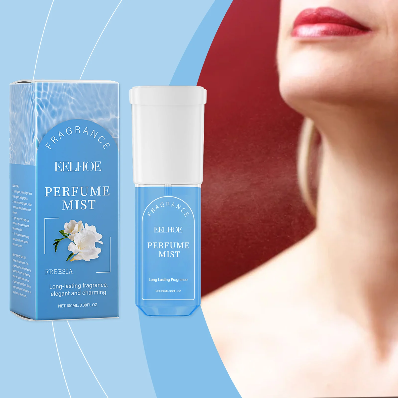 Freesia Body Perfume Mist Long Lasting Fragrance Spray 100ml 2 freesia body perfume mist spray 100ml cih xe9p5tr4 desc 2