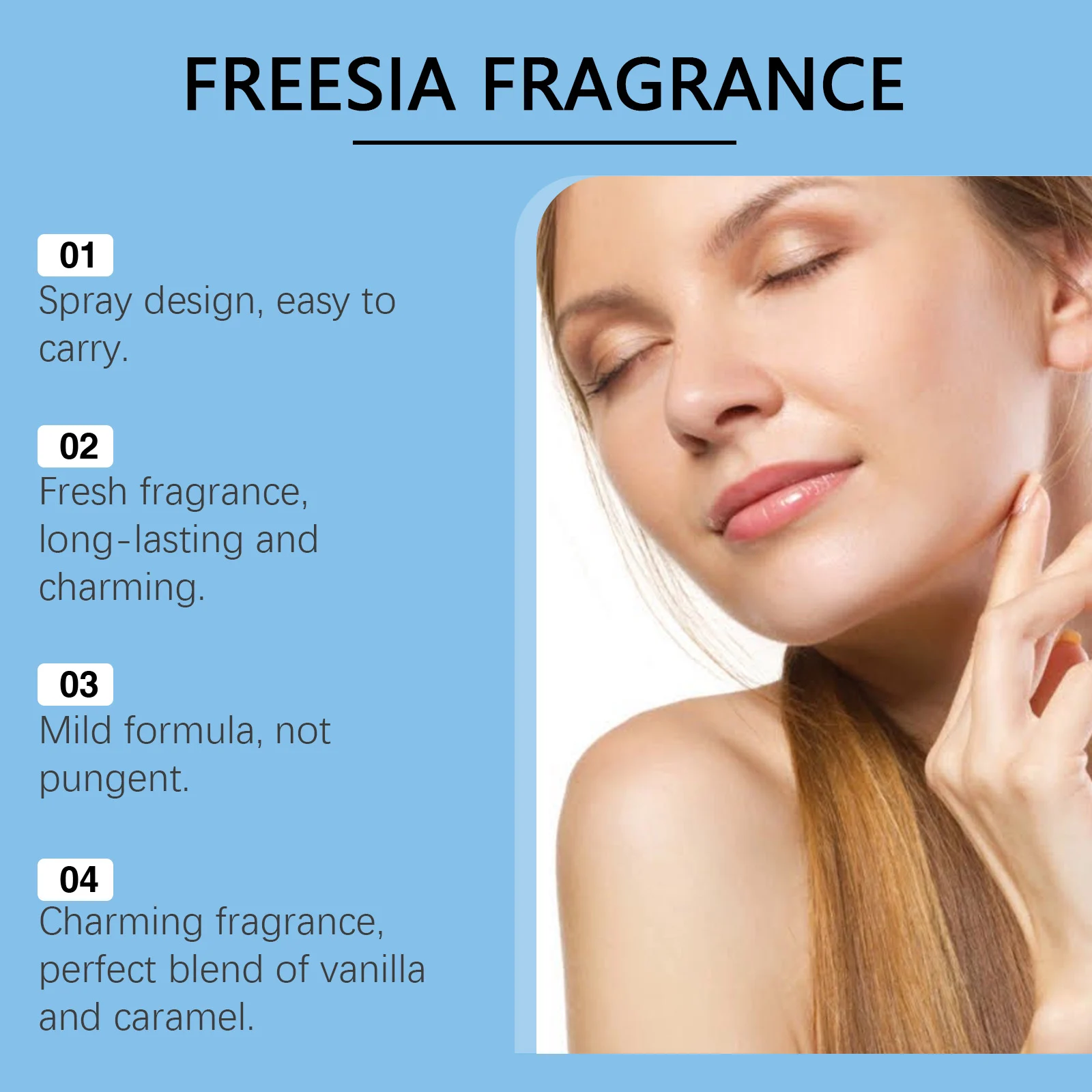 Freesia Body Perfume Mist Long Lasting Fragrance Spray 100ml 5 freesia body perfume mist spray 100ml cih xe9p5tr4 desc 5
