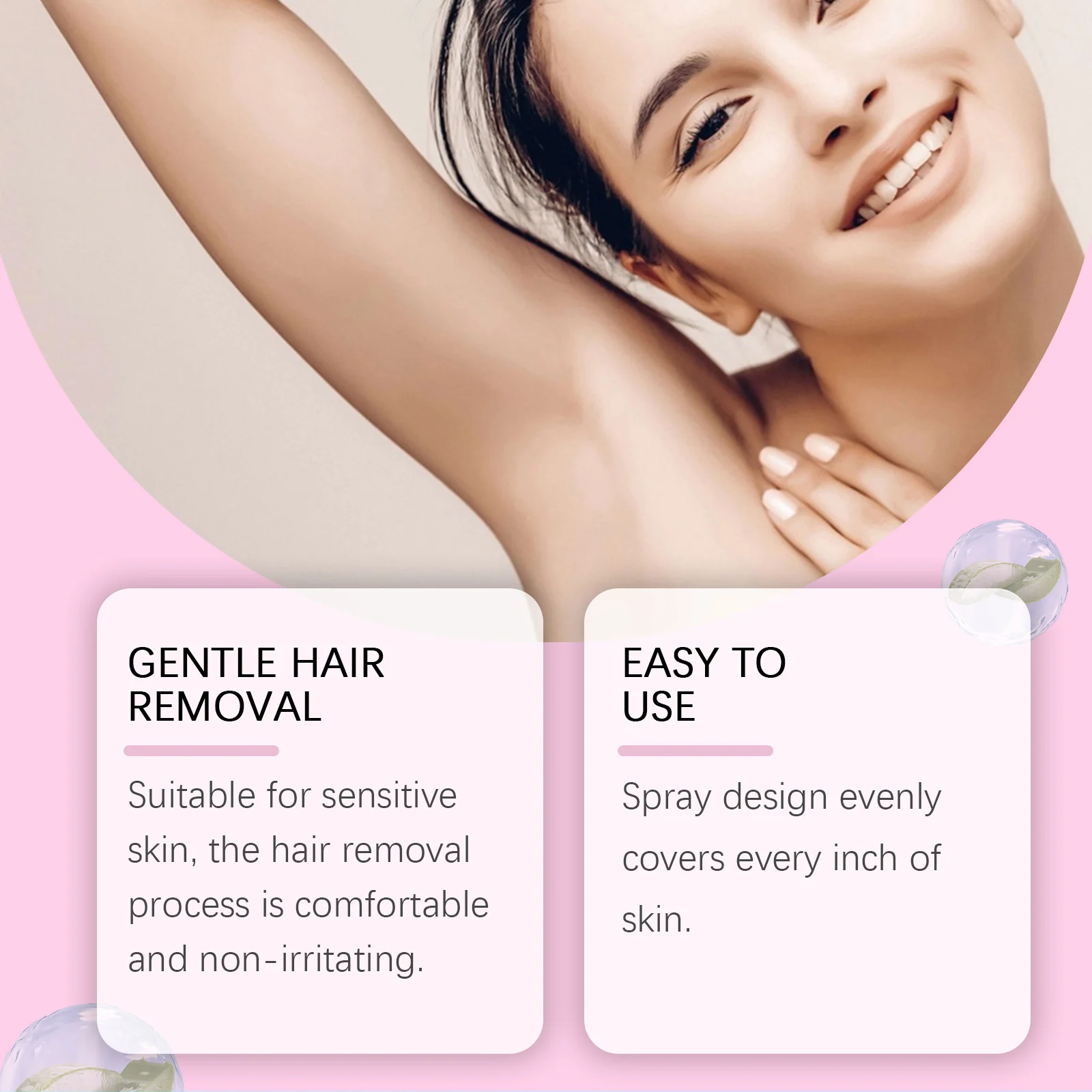 Gentle Hair Removal Spray Foam 100ml Full Body Depilatory for Smooth Skin 5 gentle hair removal spray foam 100ml cih t8h8xcu2 desc 5