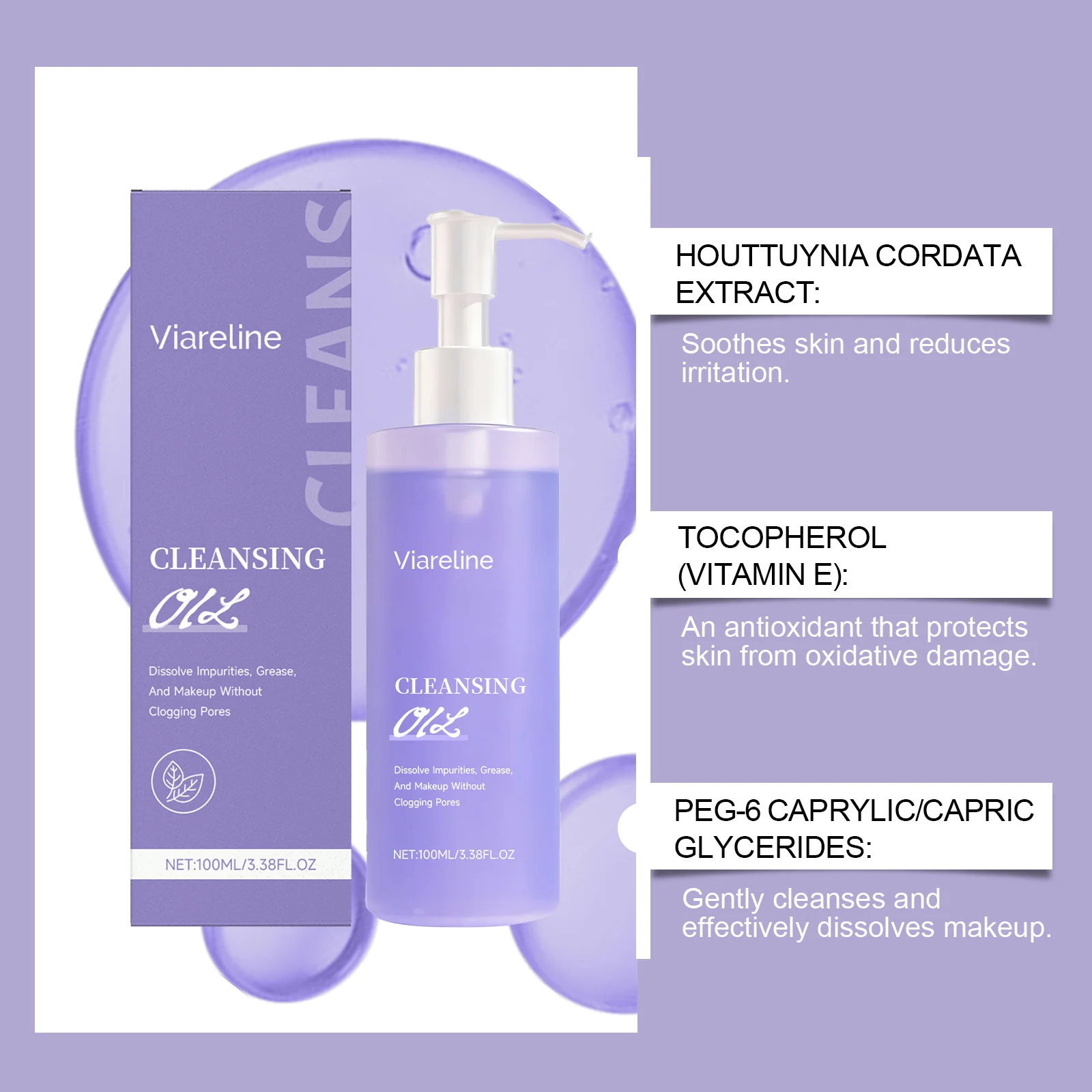 Gentle Makeup Cleansing Oil 100ml for Deep Dissolving Waterproof Makeup, Non-Greasy & Non-Drying 5 gentle makeup cleansing oil 100ml der 9apy5uuf desc 5