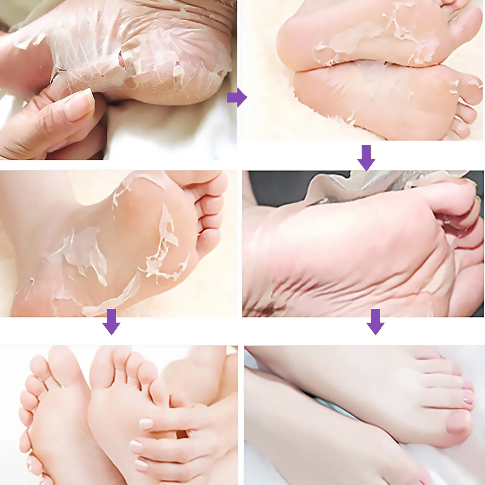 Ginger Foot Mask Pairs Exfoliating Foot Peel Mask for Dry Cracked Heels Callus Removal 8 ginger foot mask pairs exfoliating foot peel mask cih vxjx8b3y desc 8
