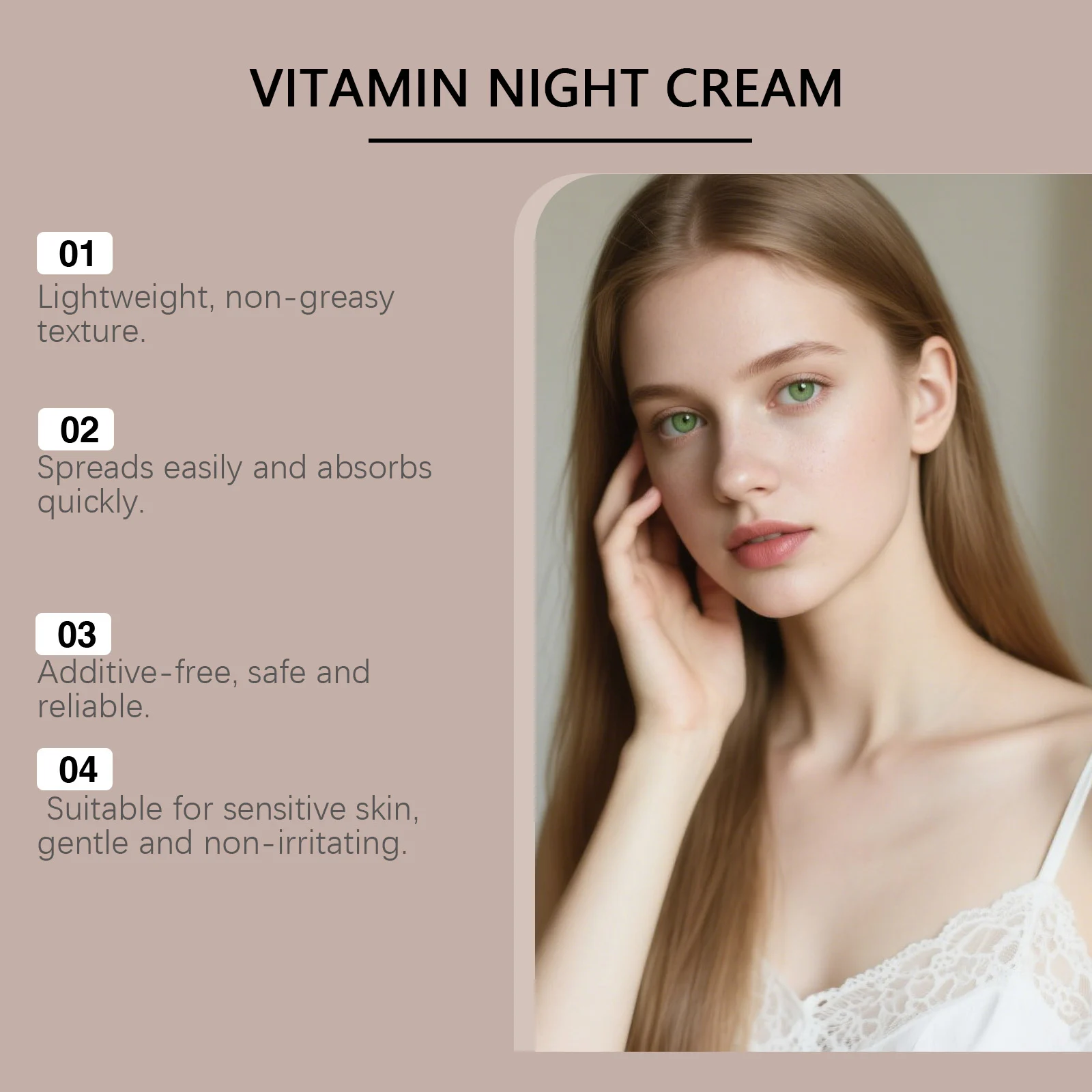 Ginseng Hyaluronic Acid Night Cream 30g for Face Skin Barrier Repair and Hydration 10 ginseng hyaluronic acid night cream 30g der dezqqxzb desc 10